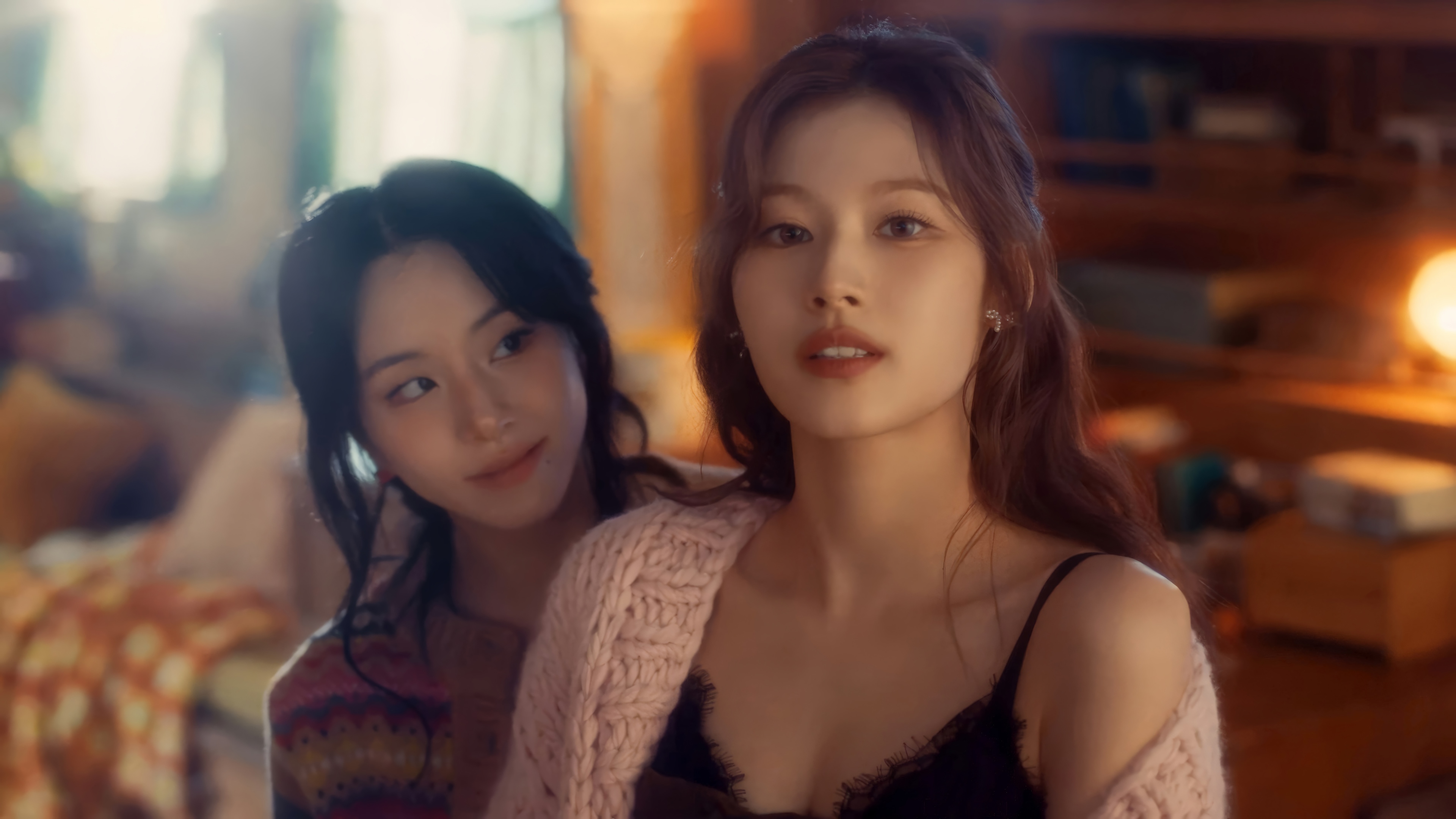 TWICE Sana and Chaeyoung 4K HD Wallpaper