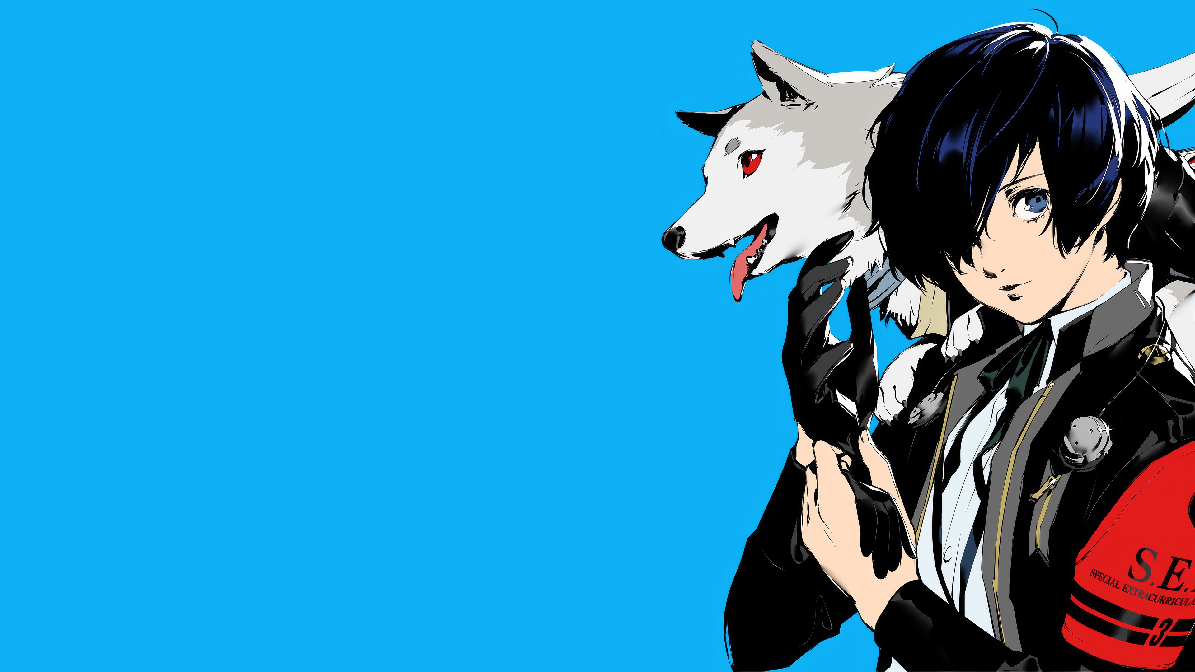 Persona 3 Reload Makoto Yuki and Koromaru 4K HD Wallpaper