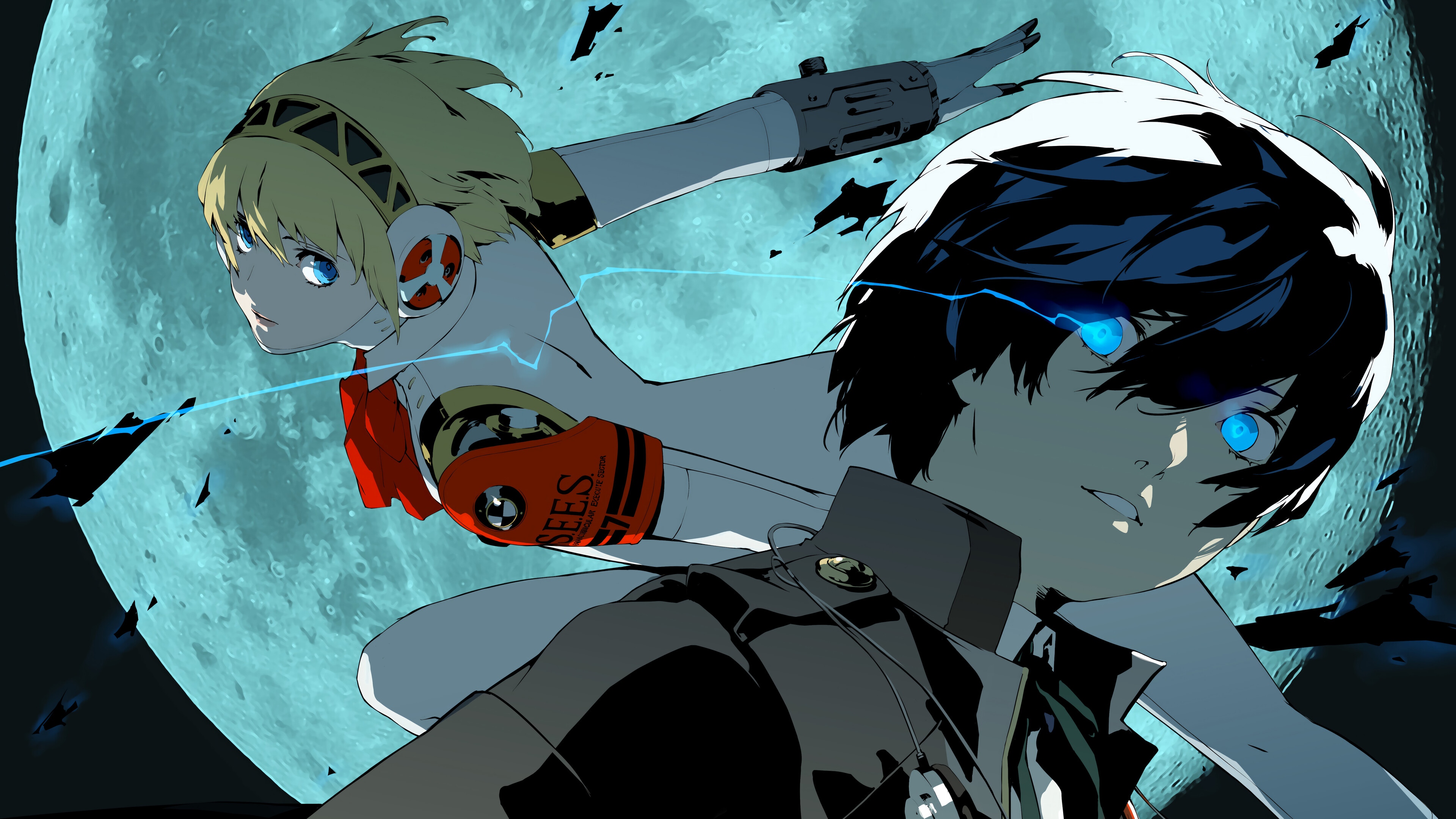 Makoto Yuki and Aigis from Persona 3 Reload 4K HD Wallpaper