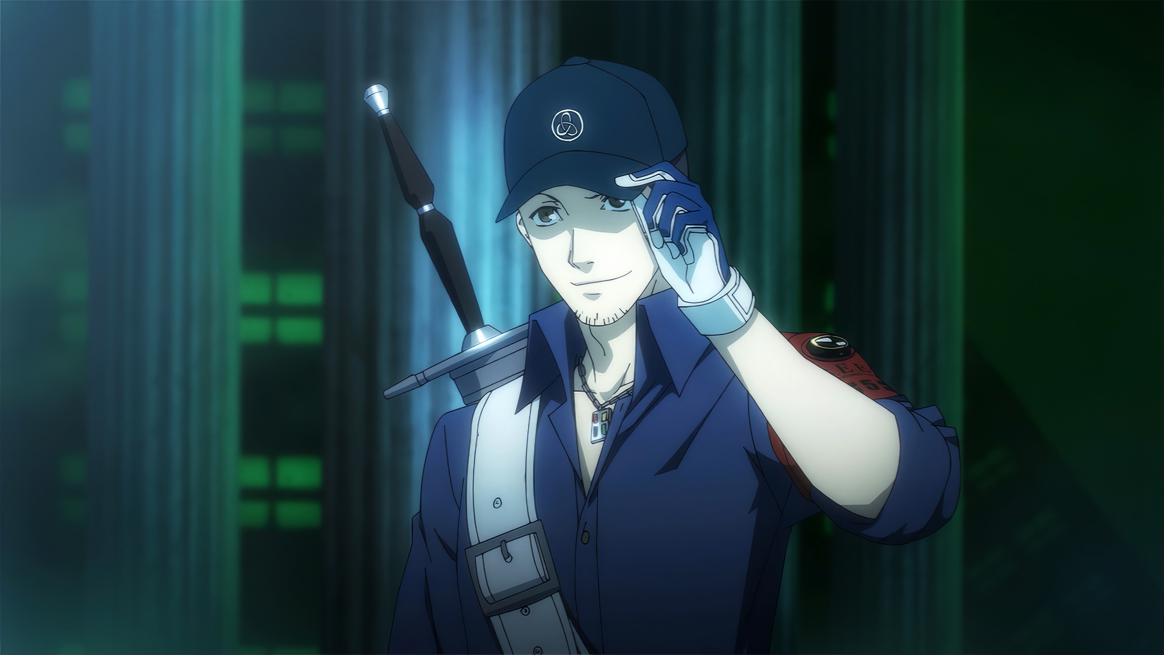 Junpei Ioro with a sword in Persona 3 Reload 4K HD Wallpaper