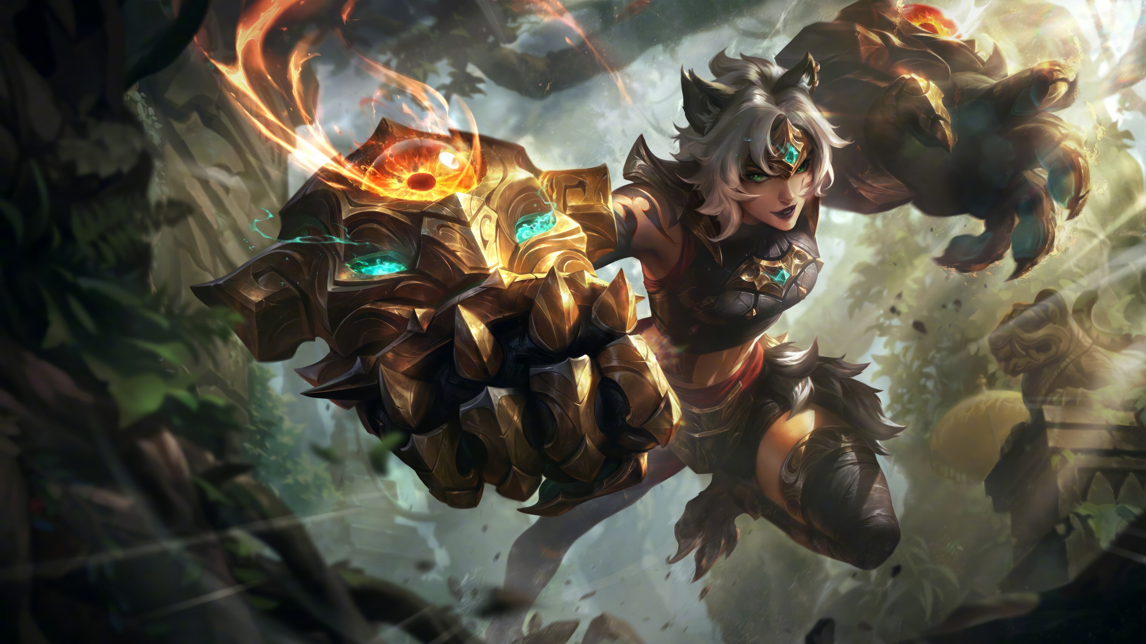 Vi from League of Legends with Primal Ambush skin HD Wallpaper
