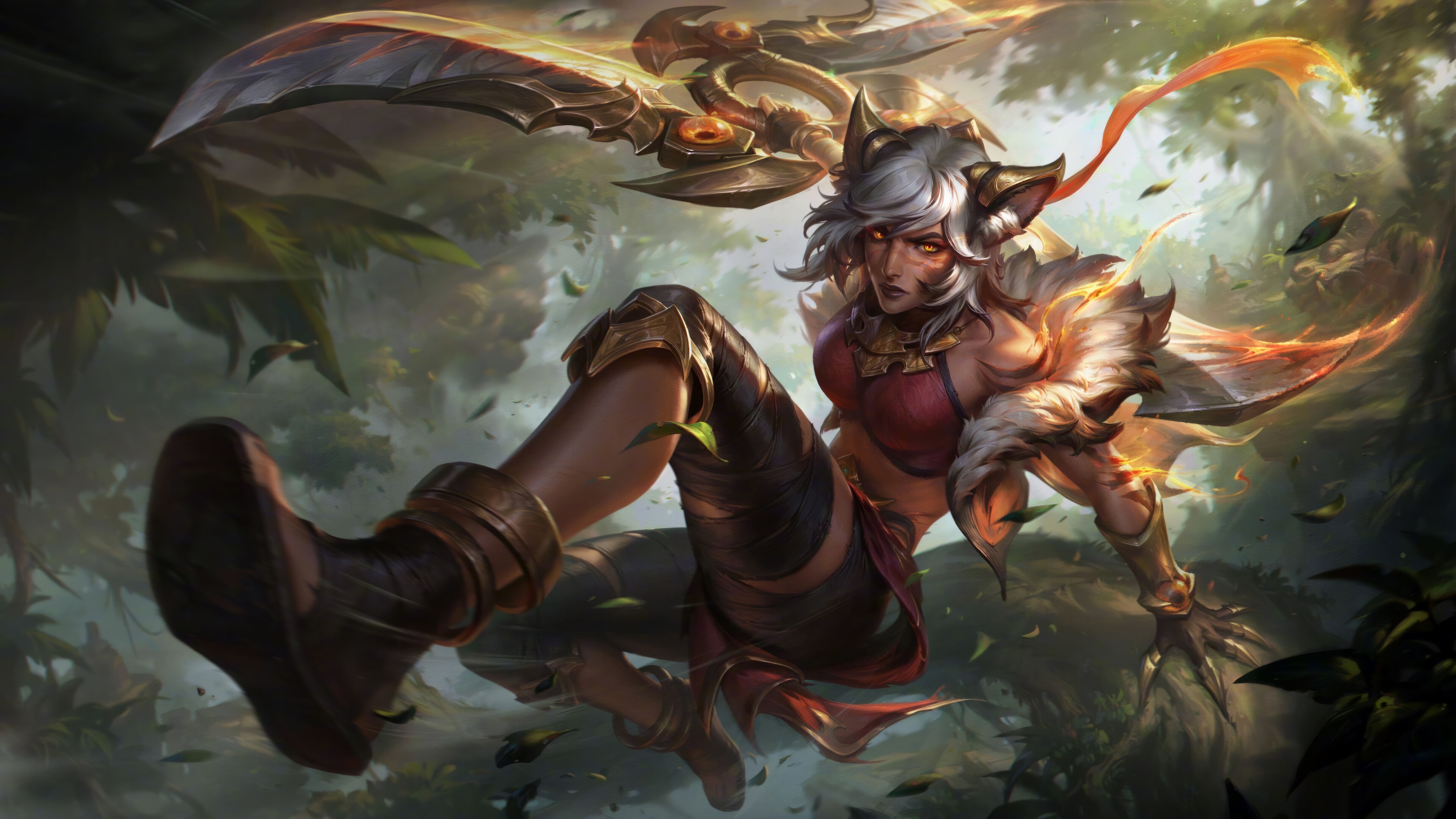 Primal Ambush Sivir Splash Art 4K HD Wallpaper