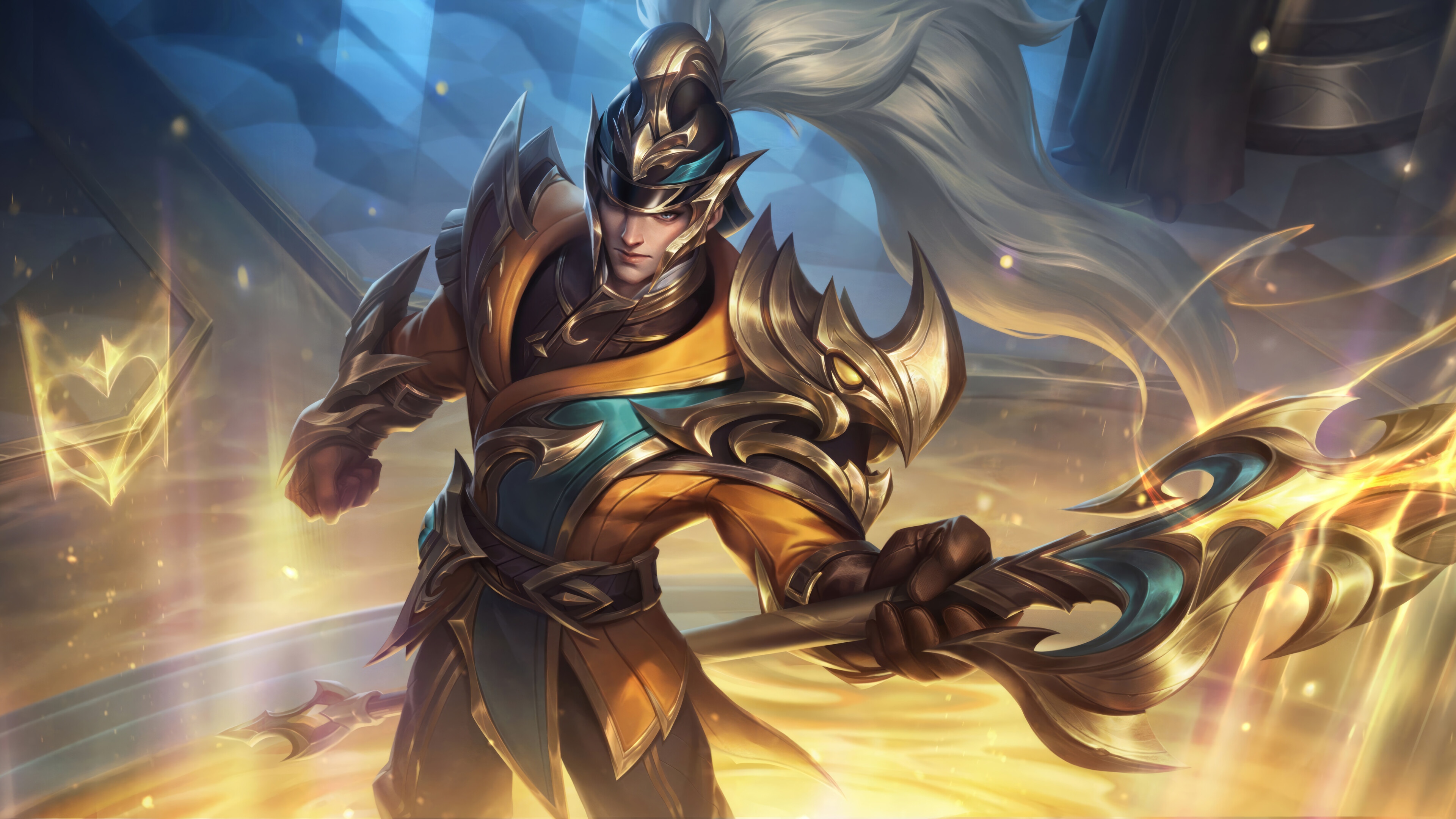 Xin Zhao from League of Legends 4K Splash Art HD Wallpaper