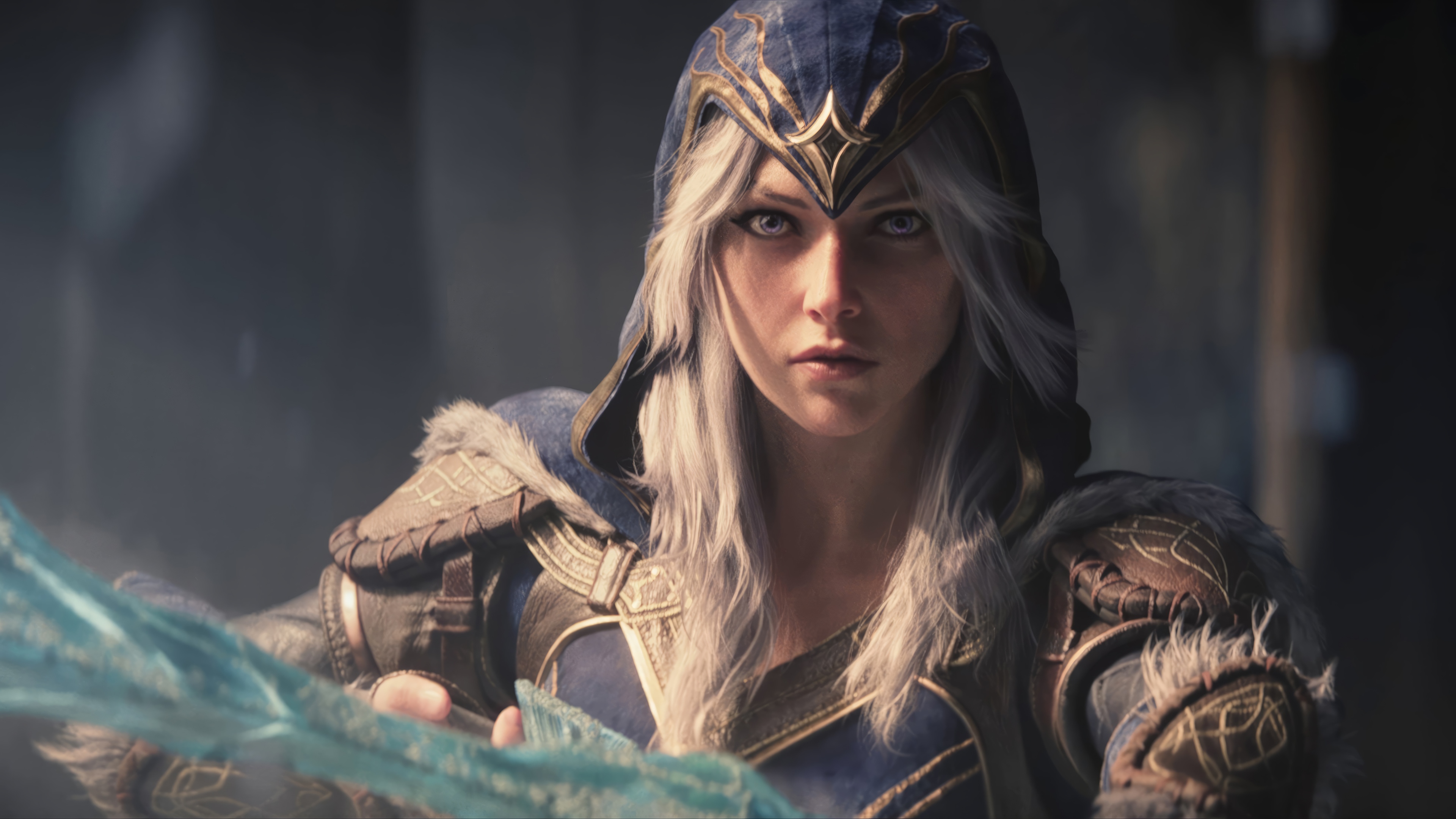 Ashe from League of Legends 4K HD Wallpaper