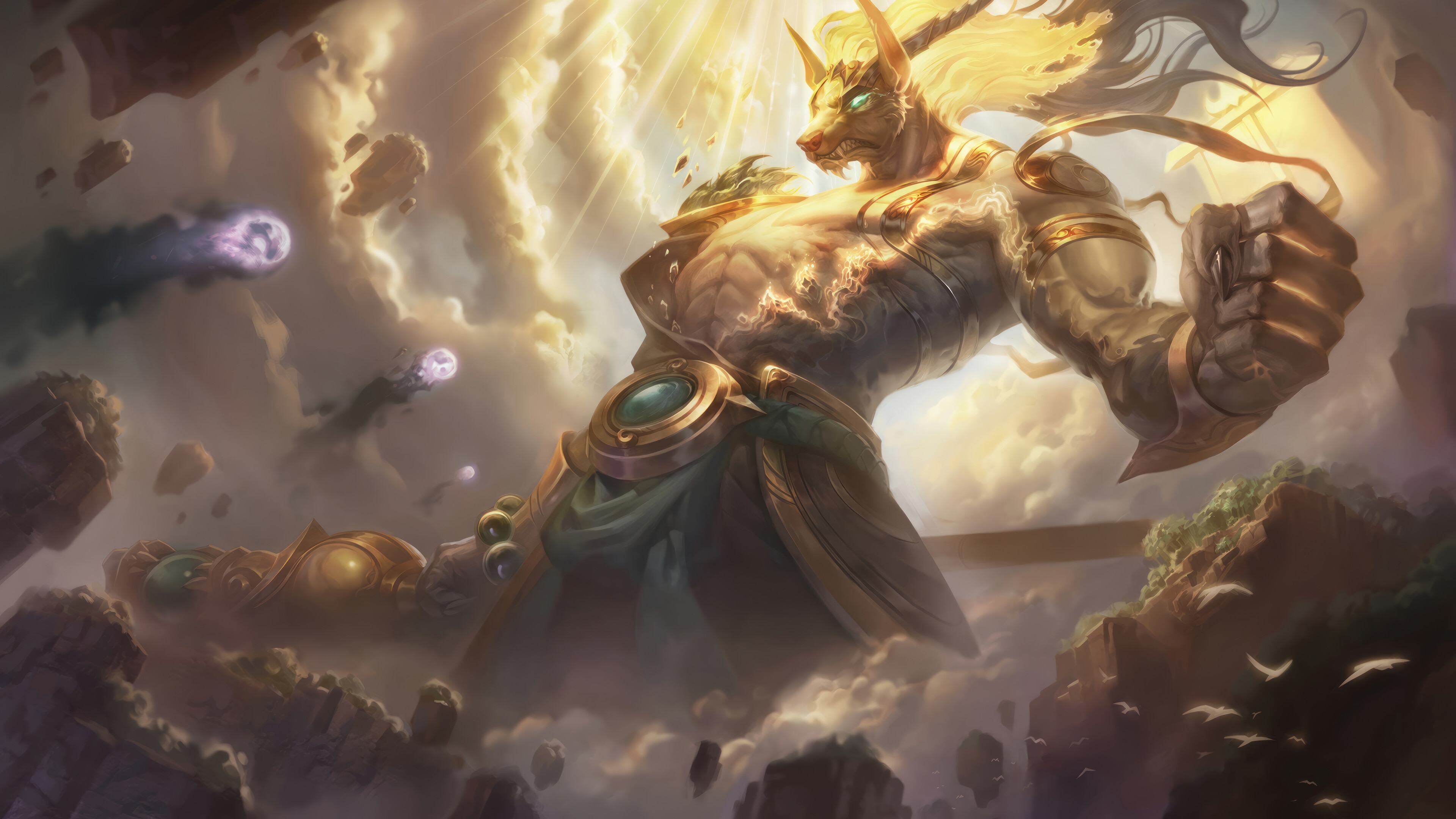 Nasus from League of Legends 4K HD Wallpaper