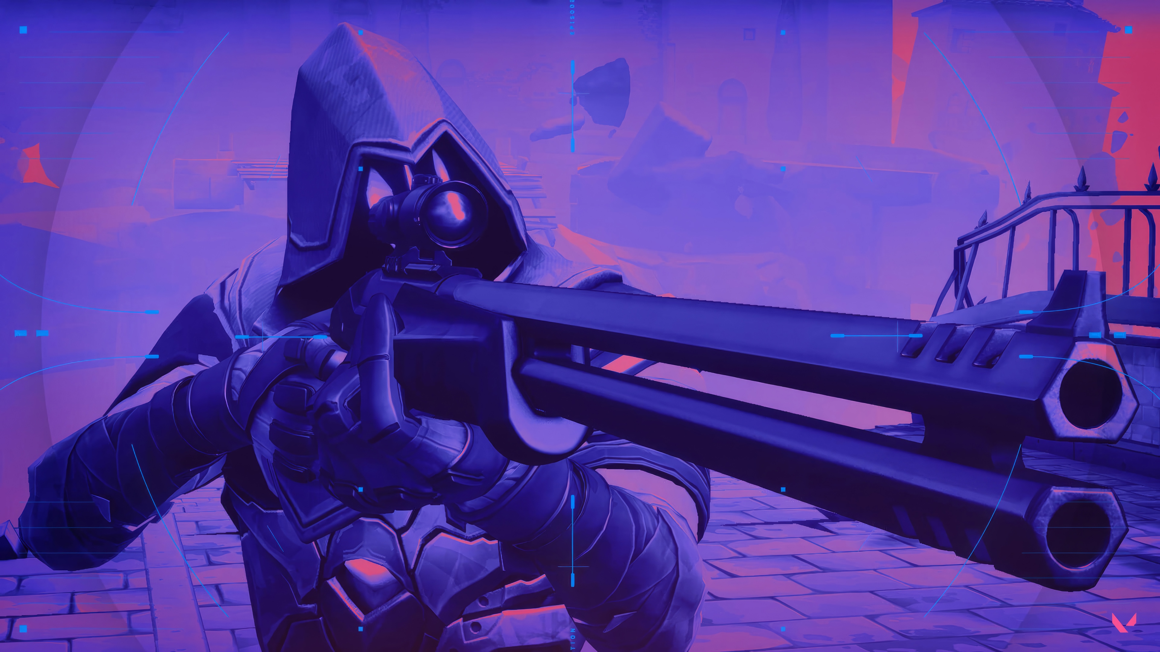Valorant Omen with Sniper Rifle 4K HD Wallpaper
