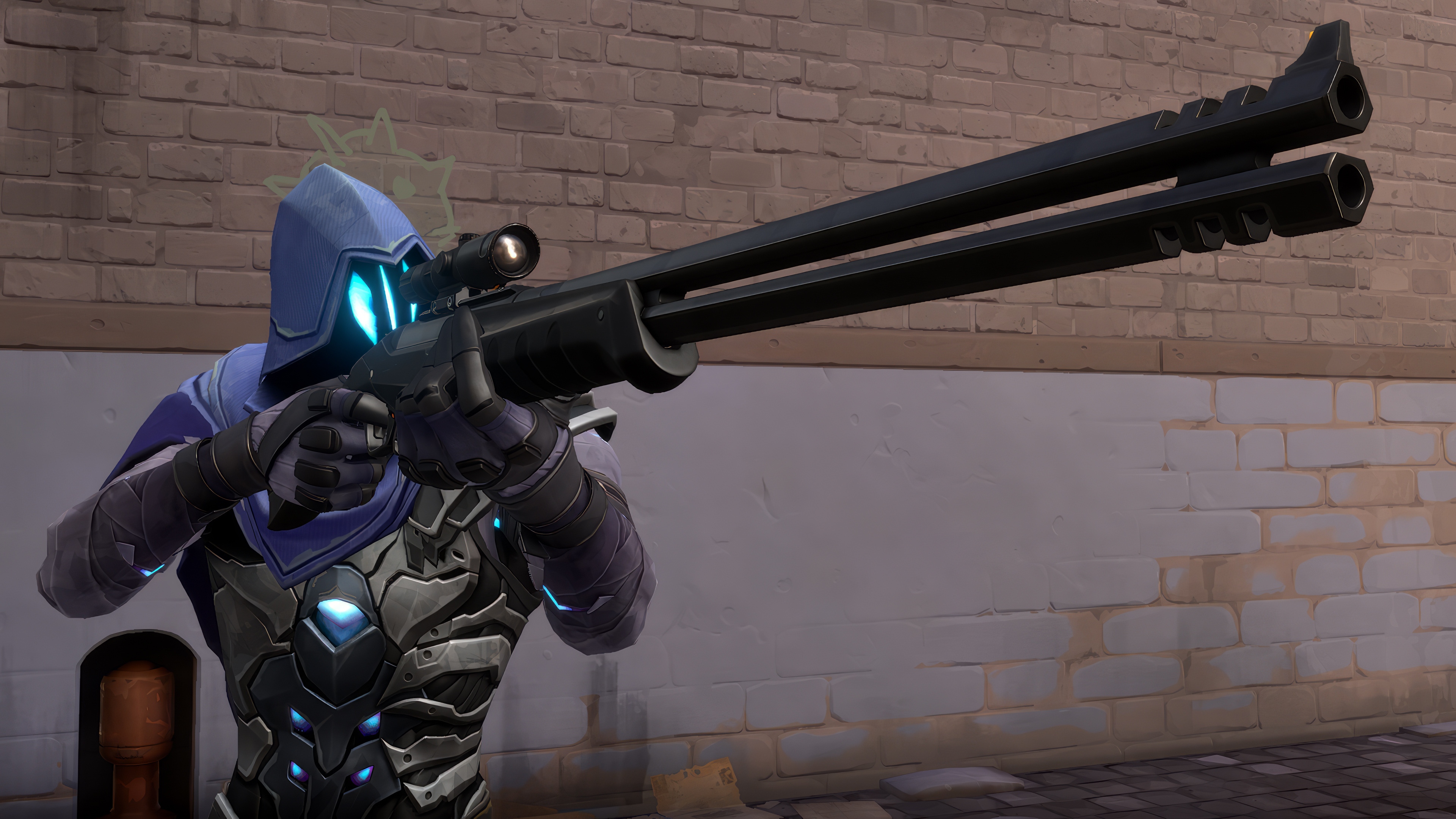 Omen from Valorant with a sniper rifle HD Wallpaper