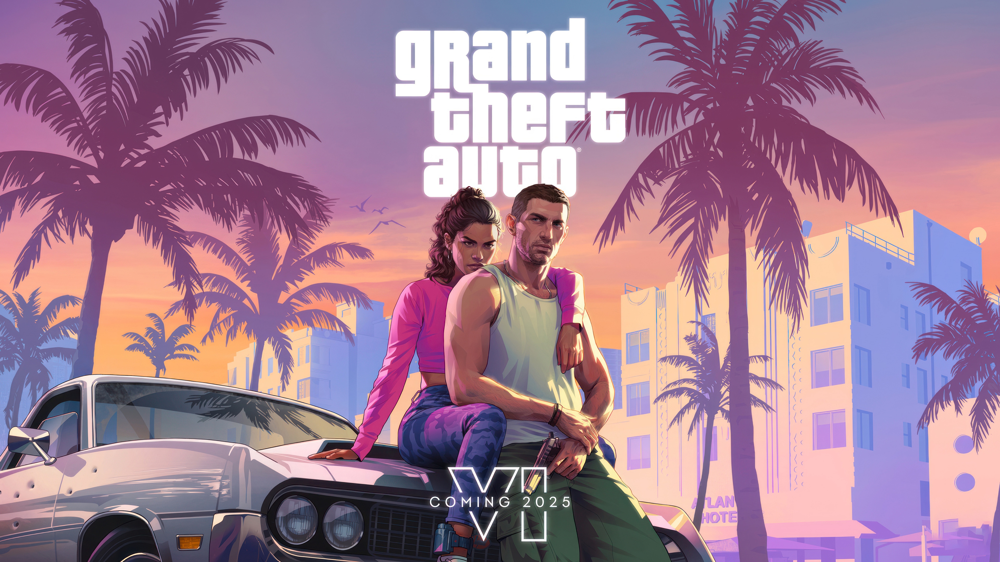 Grand Theft Auto 6 Coming 2025 HD Wallpaper