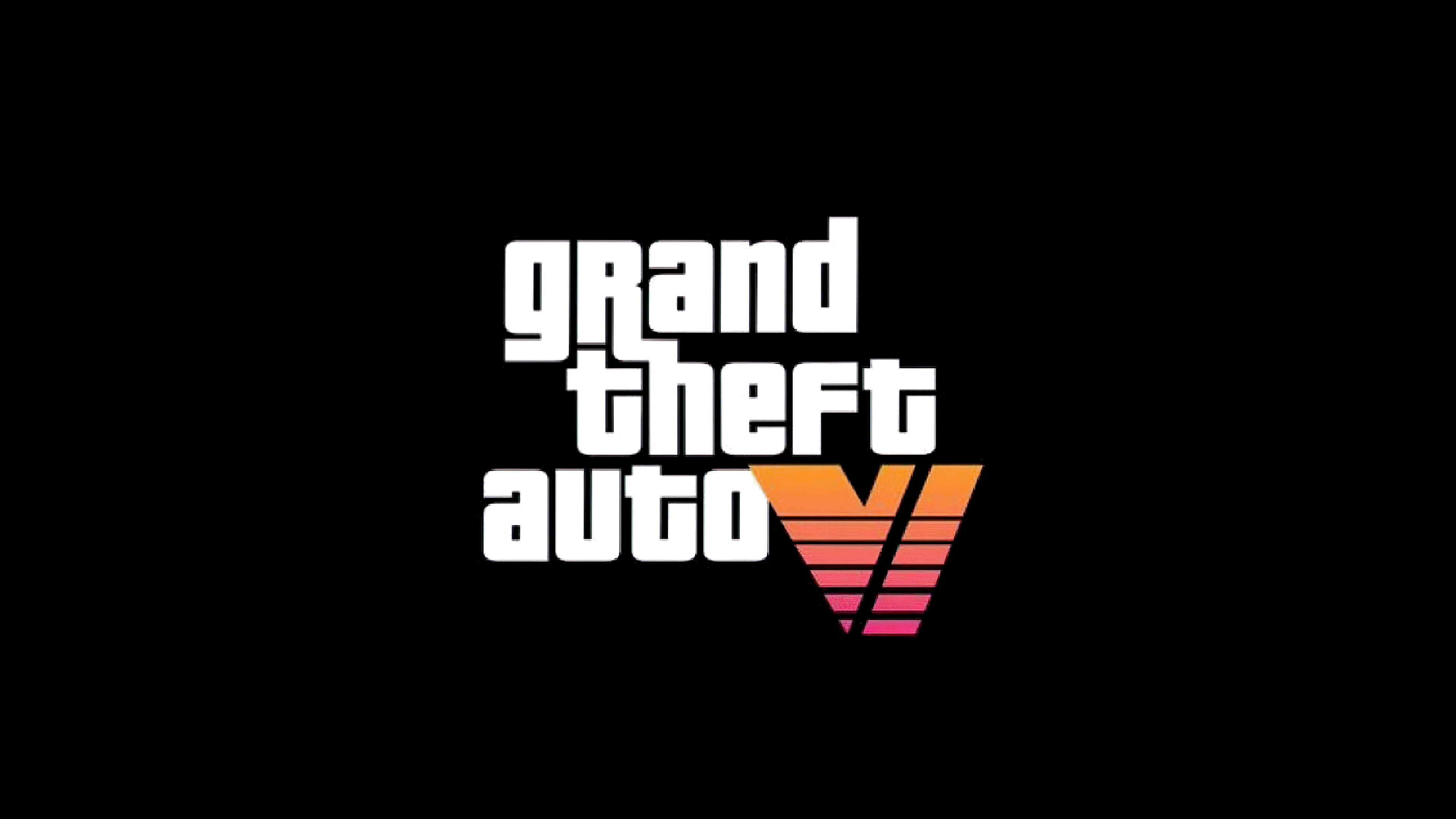 Grand Theft Auto V 4K Logo HD Wallpaper