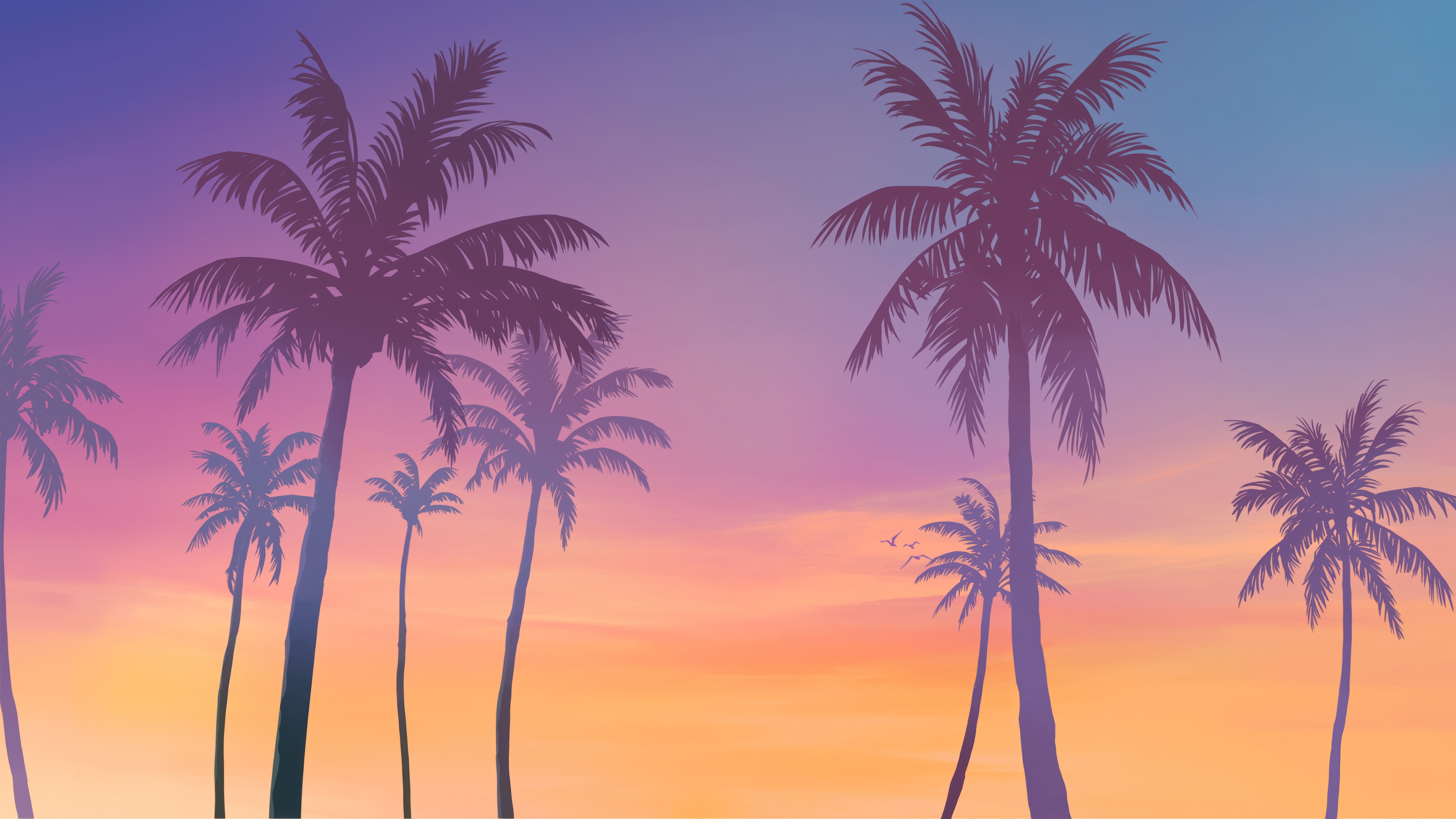 Grand Theft Auto 6 Palm Trees Sunset 4K HD Wallpaper