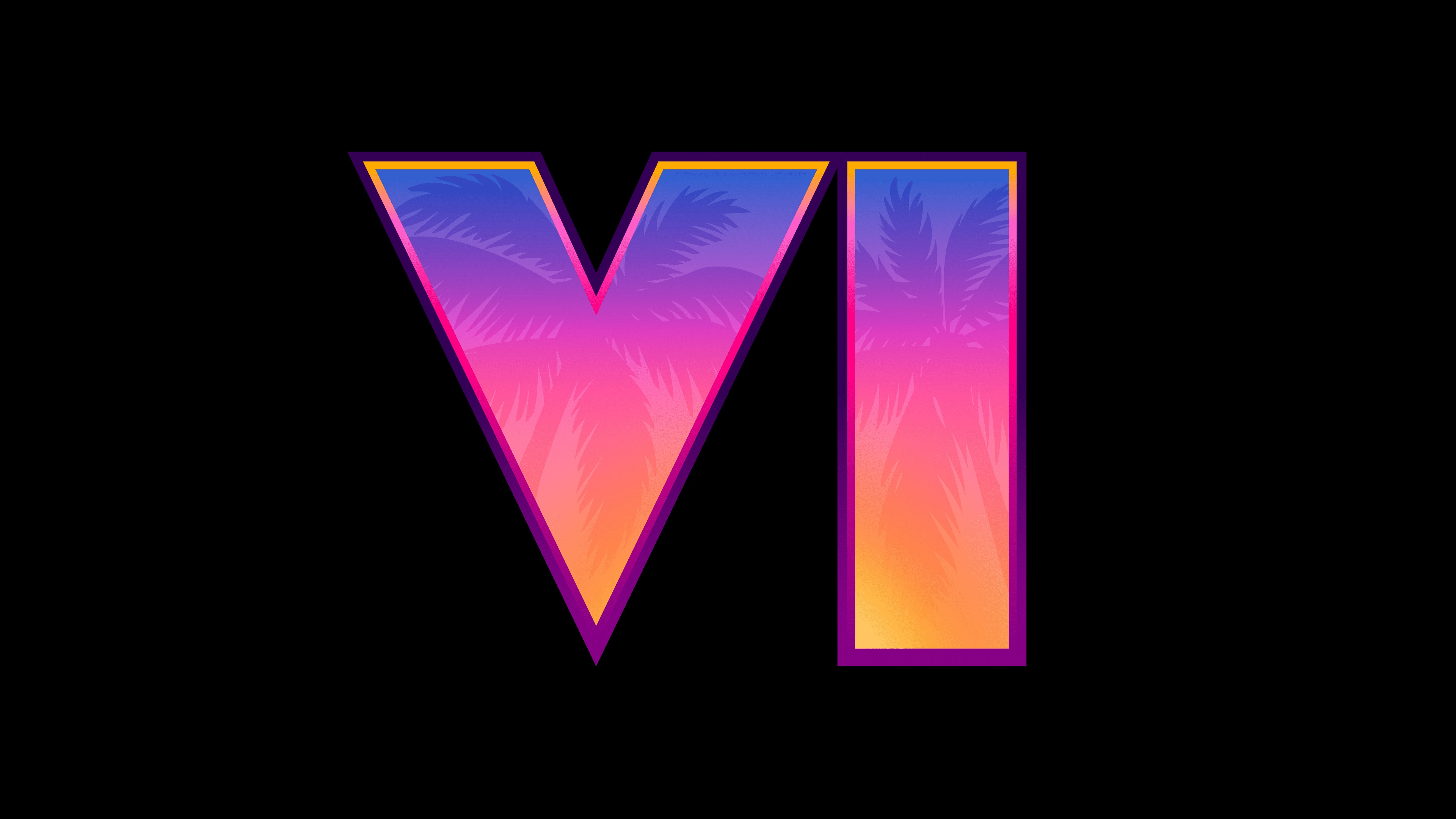 Grand Theft Auto 6 Logo HD Wallpaper