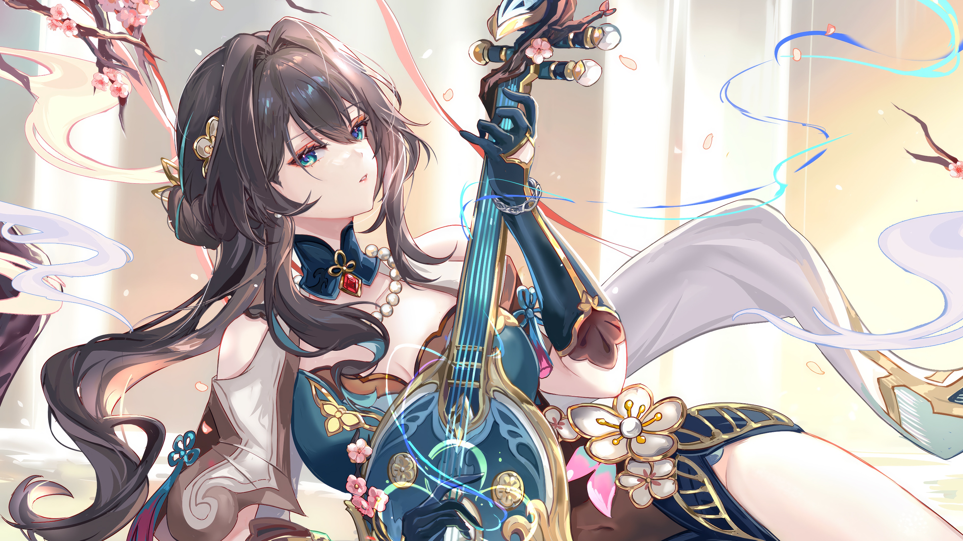 Ruan Mei playing Ruan in Honkai: Star Rail 4K HD Wallpaper