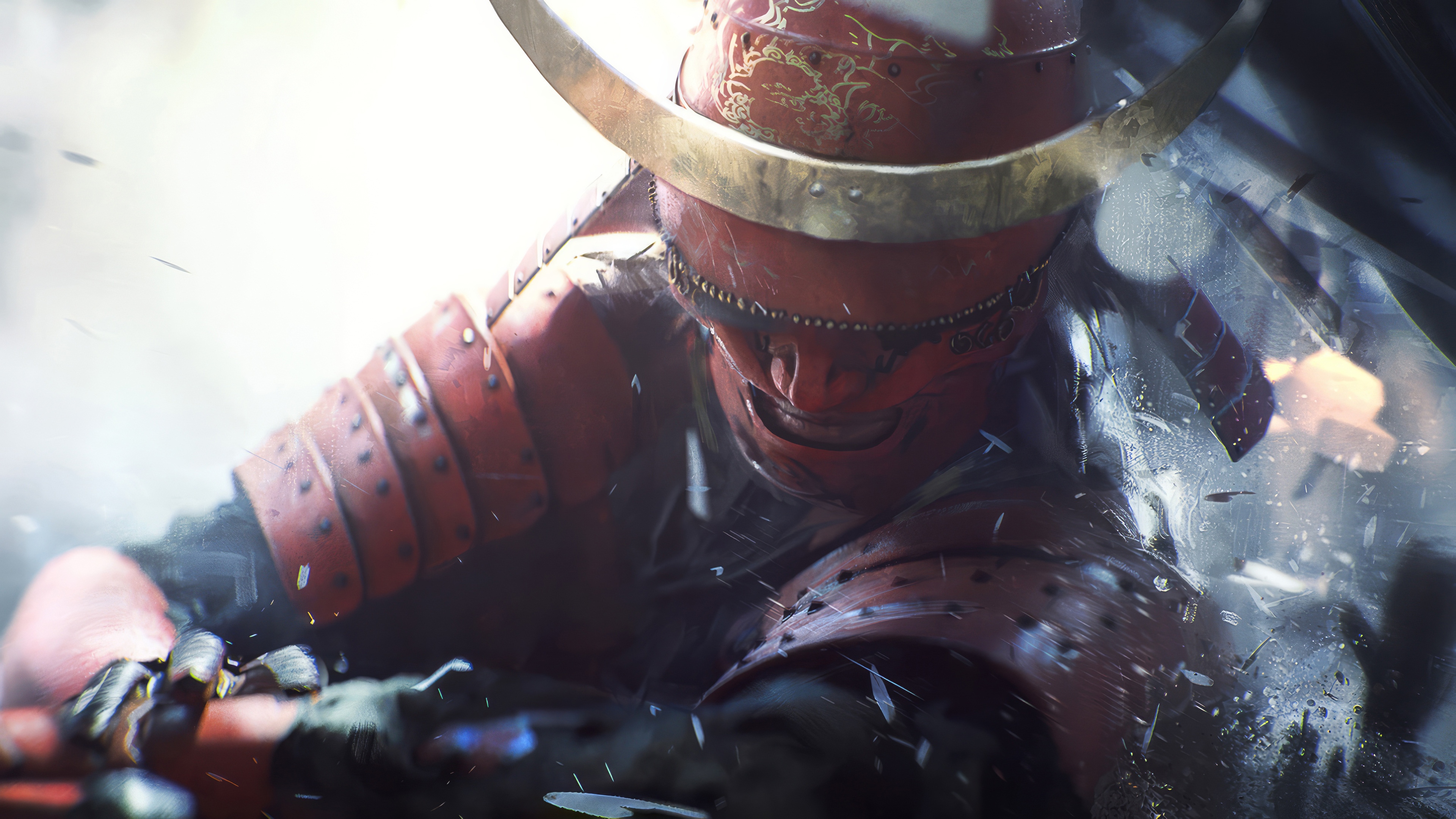 Samurai in battle HD Wallpaper