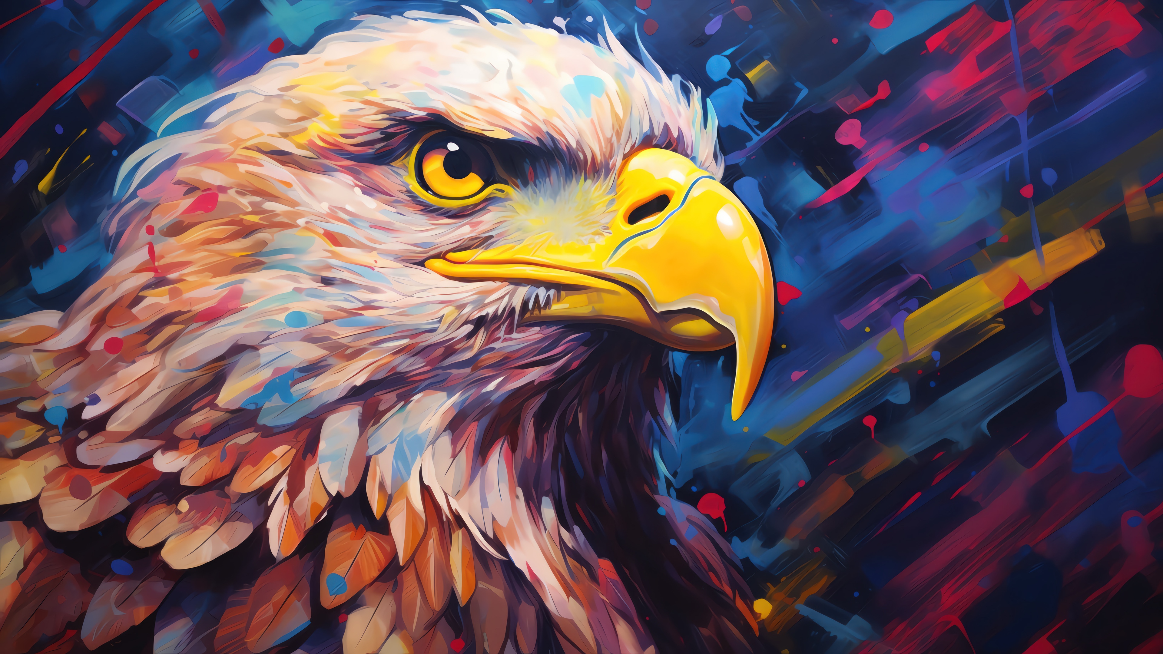 Eagle Digital Art 4K HD Wallpaper