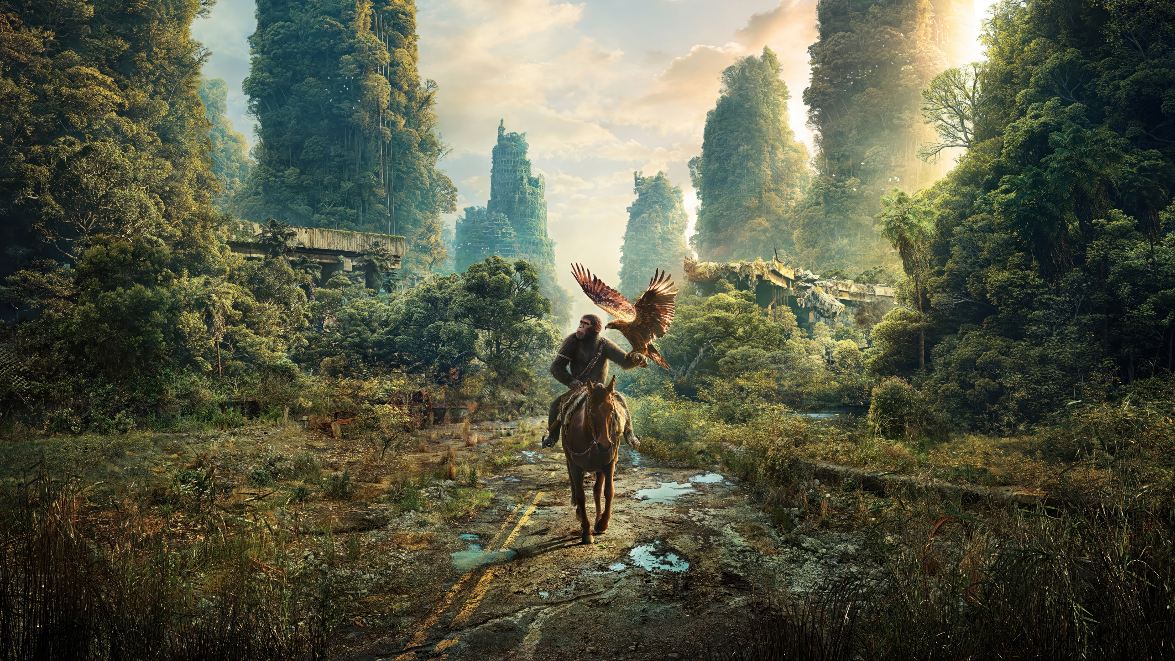 Kingdom of the Planet of the Apes 4K HD Wallpaper