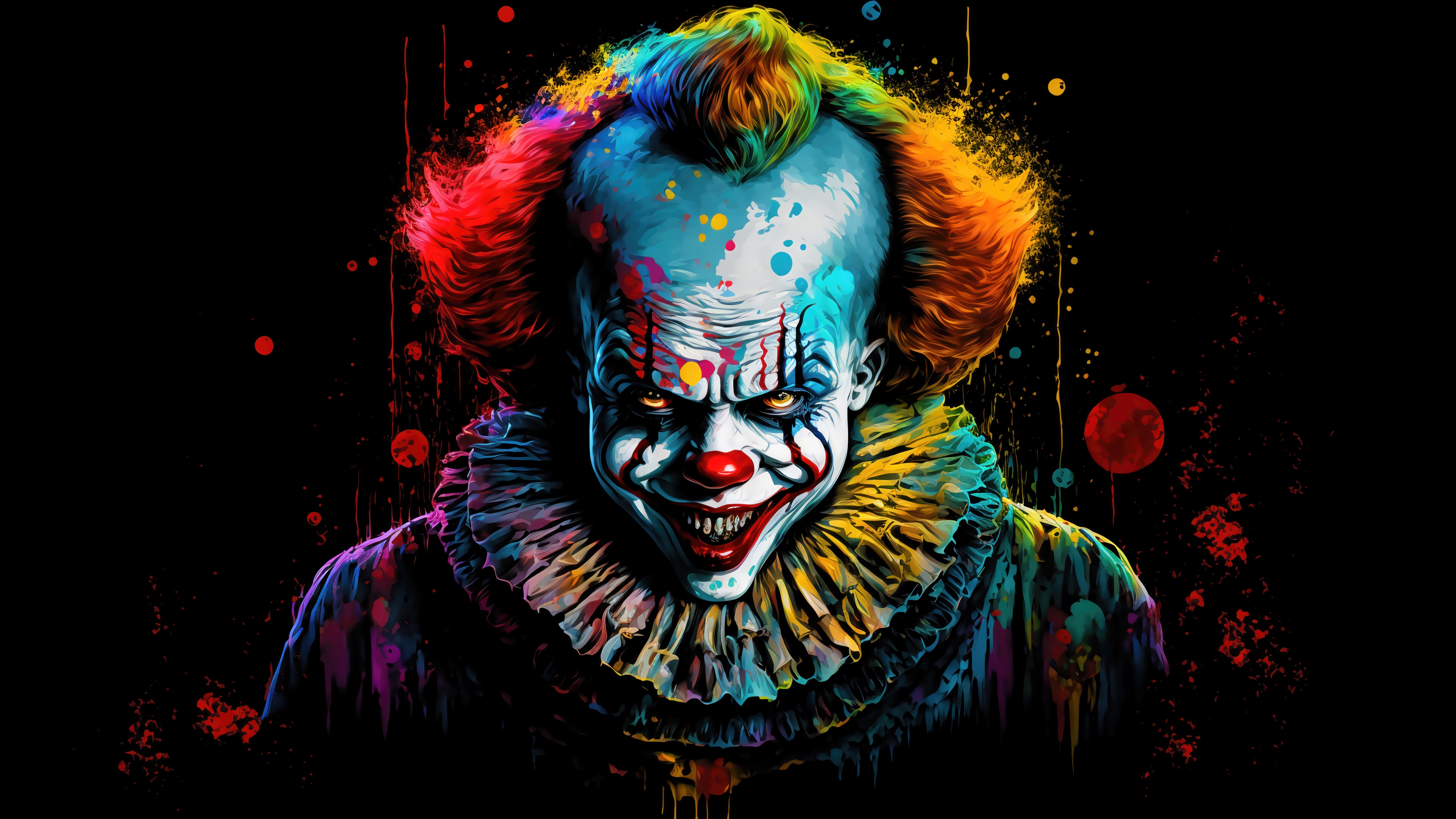 Pennywise the Clown 4K Digital Art HD Wallpaper