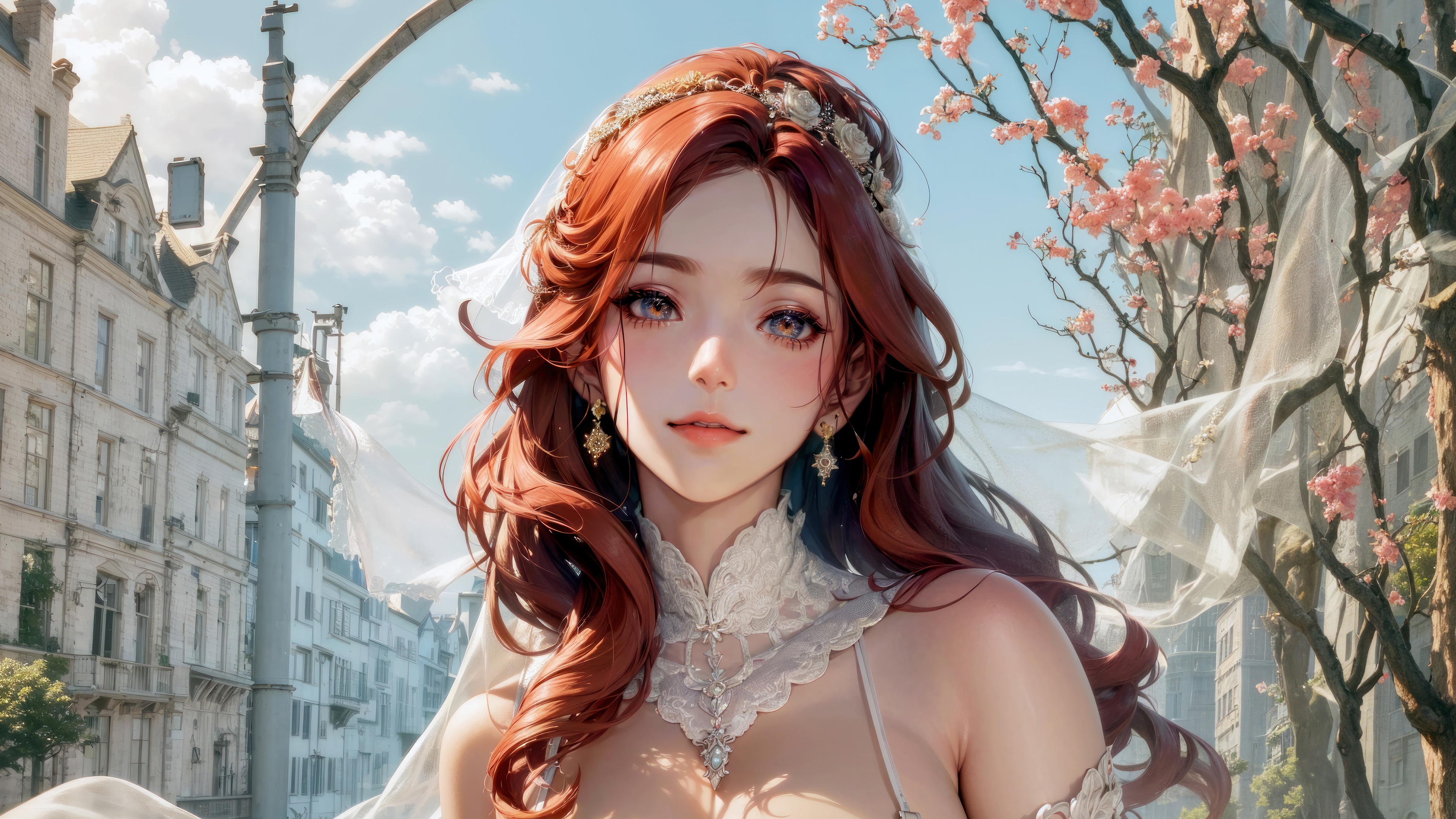 Bride in Digital Art 4K HD Wallpaper