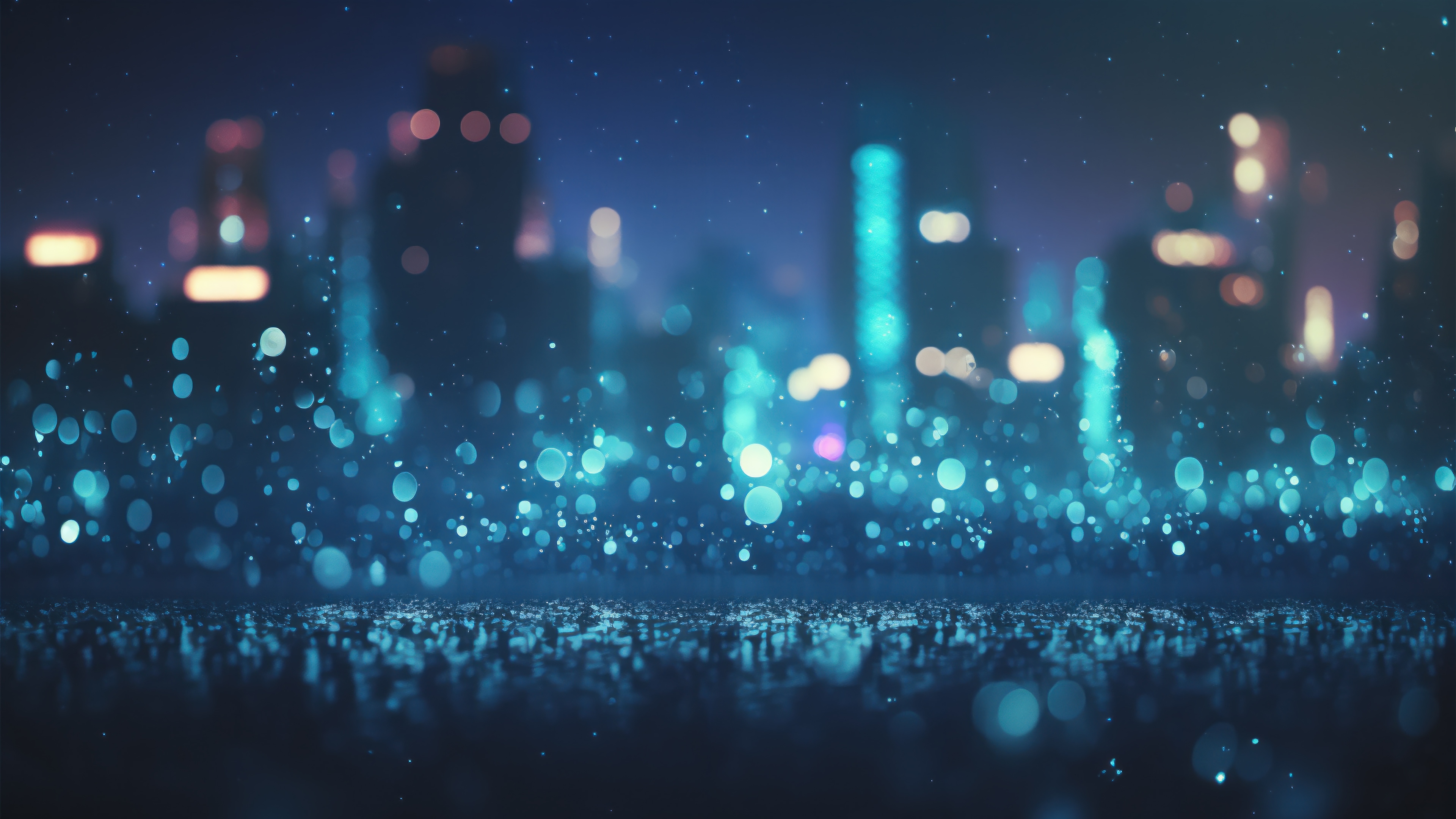 Bokeh and City Lights 4K HD Wallpaper