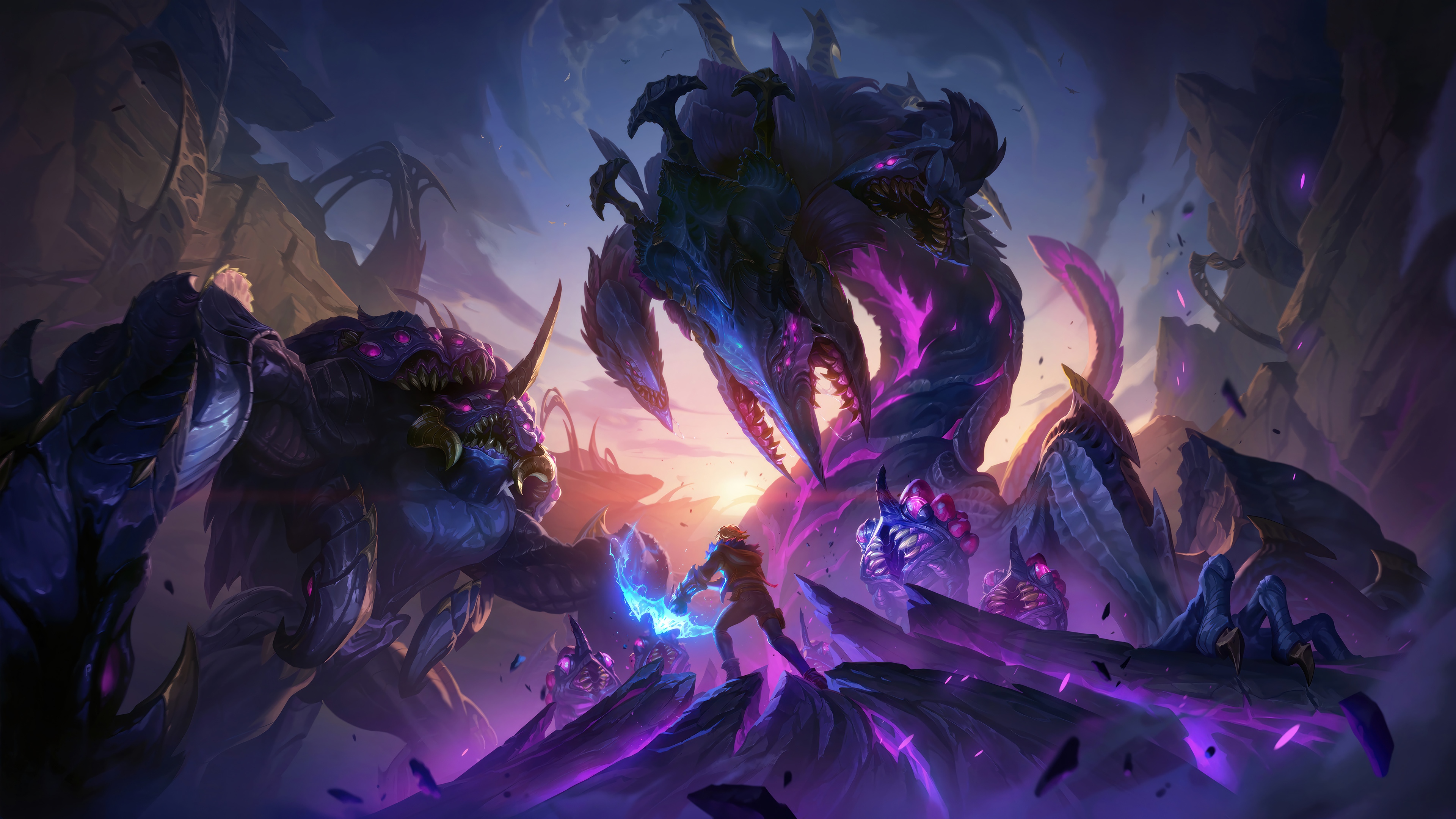 League of Legends Baron Nashor and Rift Herald 4K HD Wallpaper