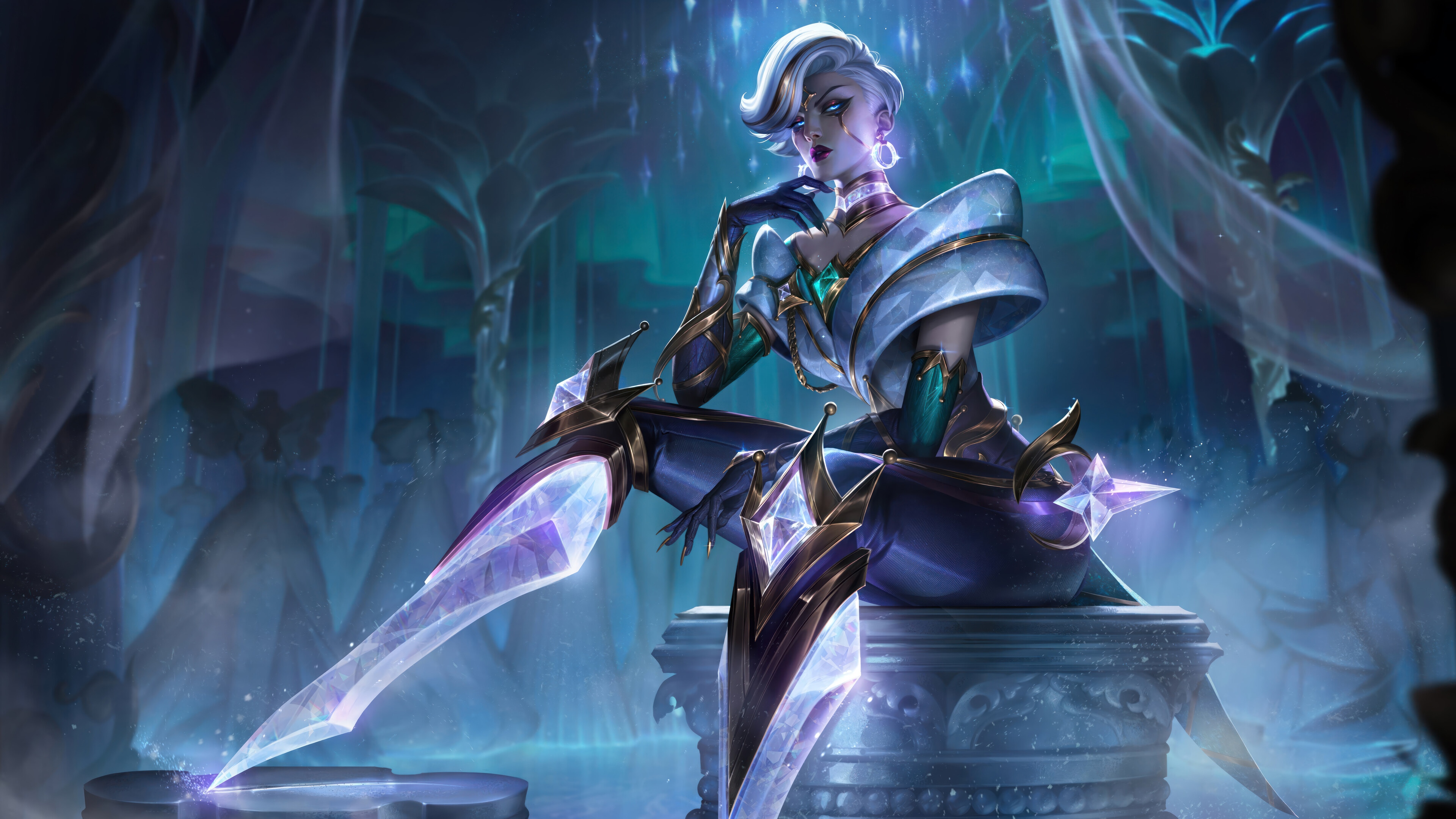Winterblessed Camille in League of Legends 4K HD Wallpaper
