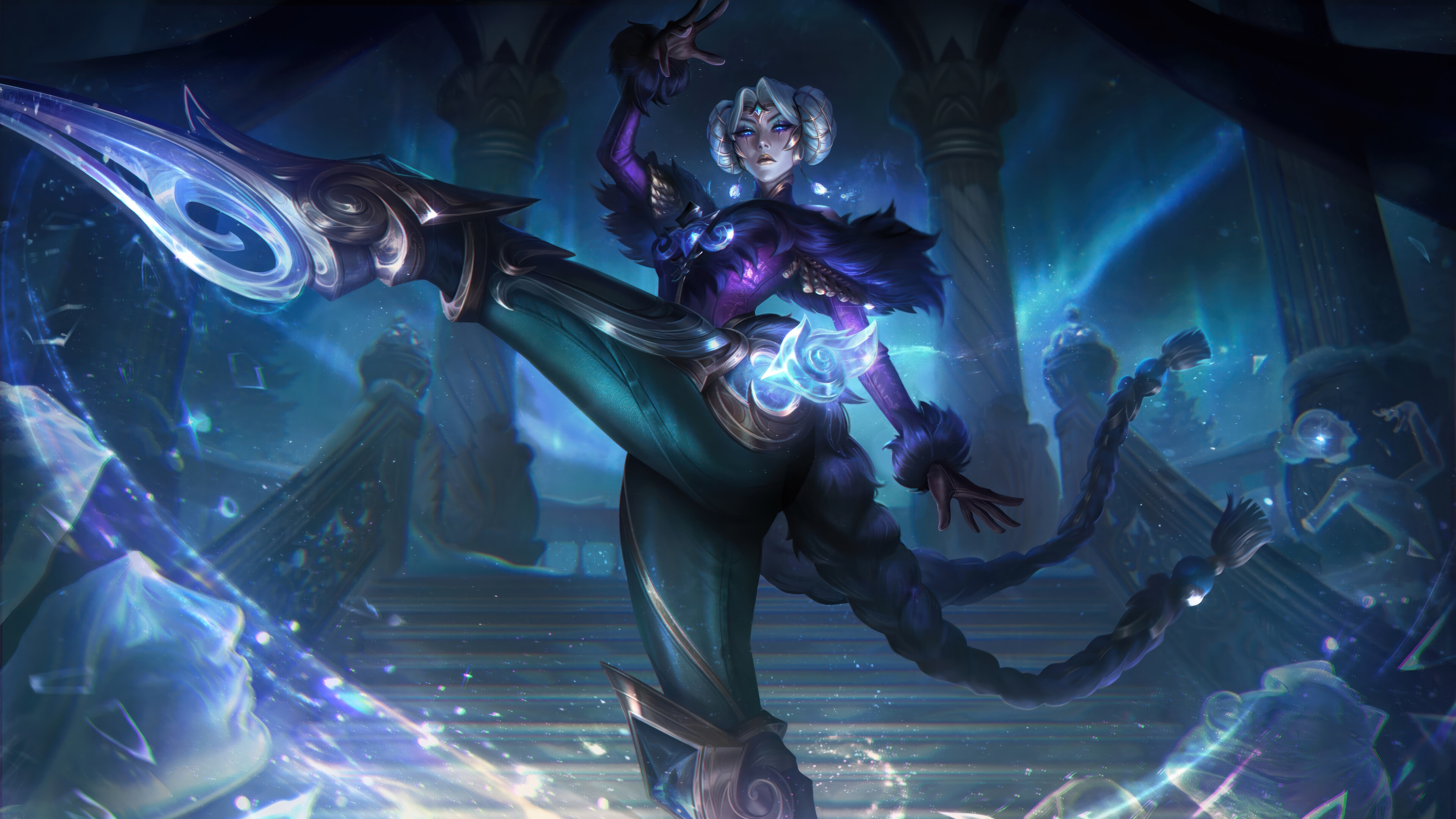 Winterblessed Camille in League of Legends 4K HD Wallpaper