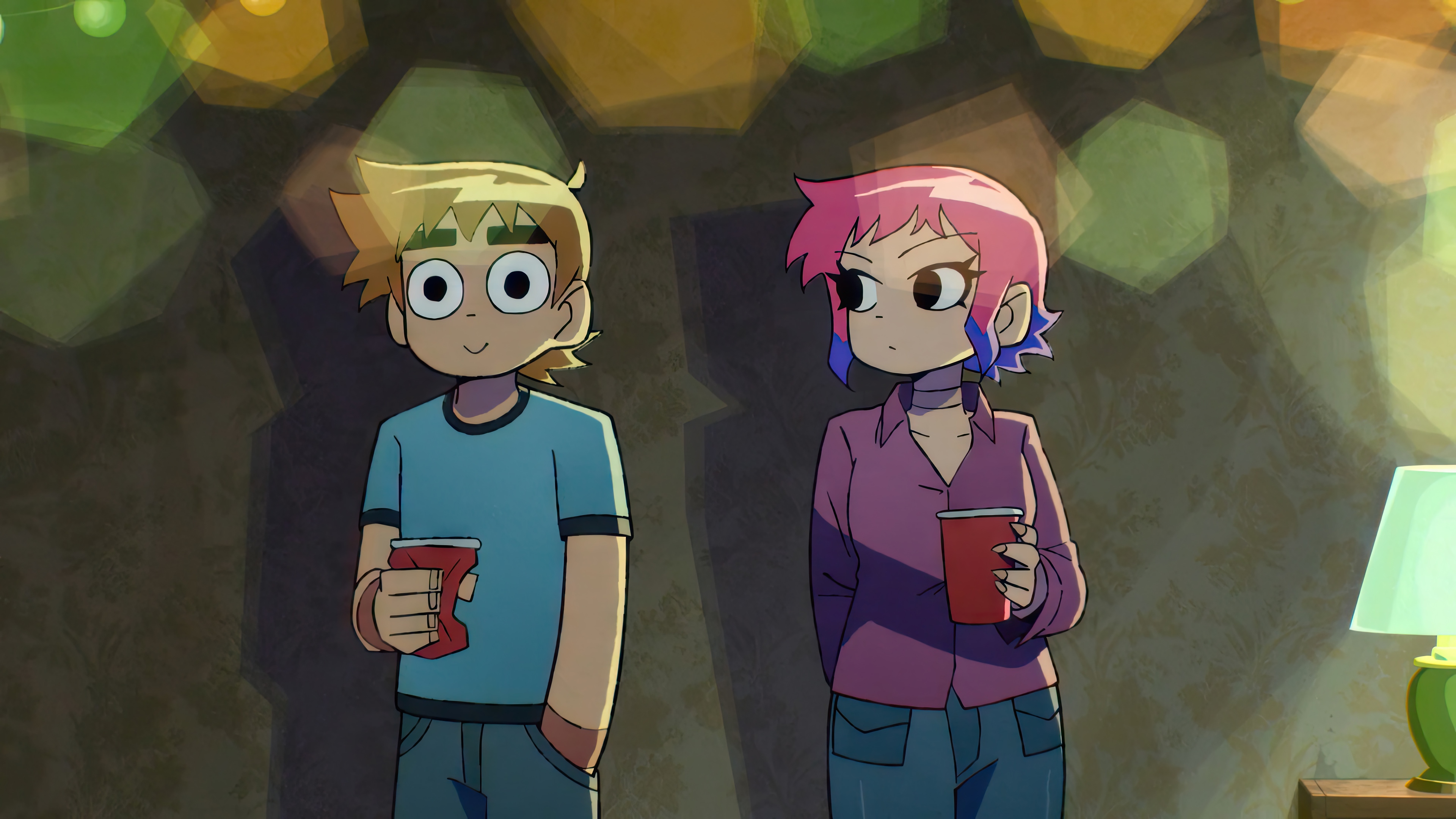 Scott Pilgrim Takes Off: Scott and Ramona HD Wallpaper