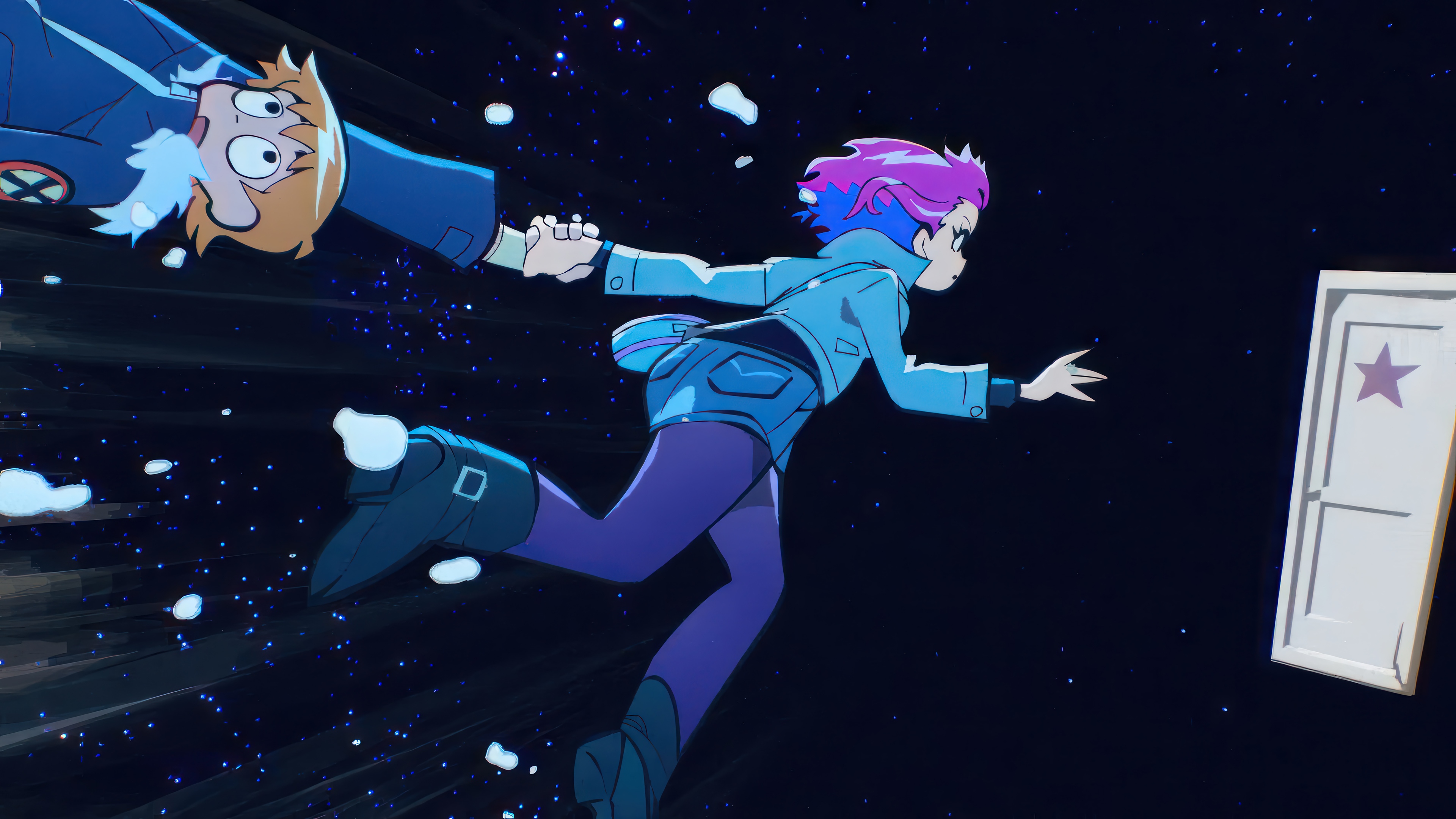 Scott Pilgrim Takes Off: Scott and Ramona in Space HD Wallpaper