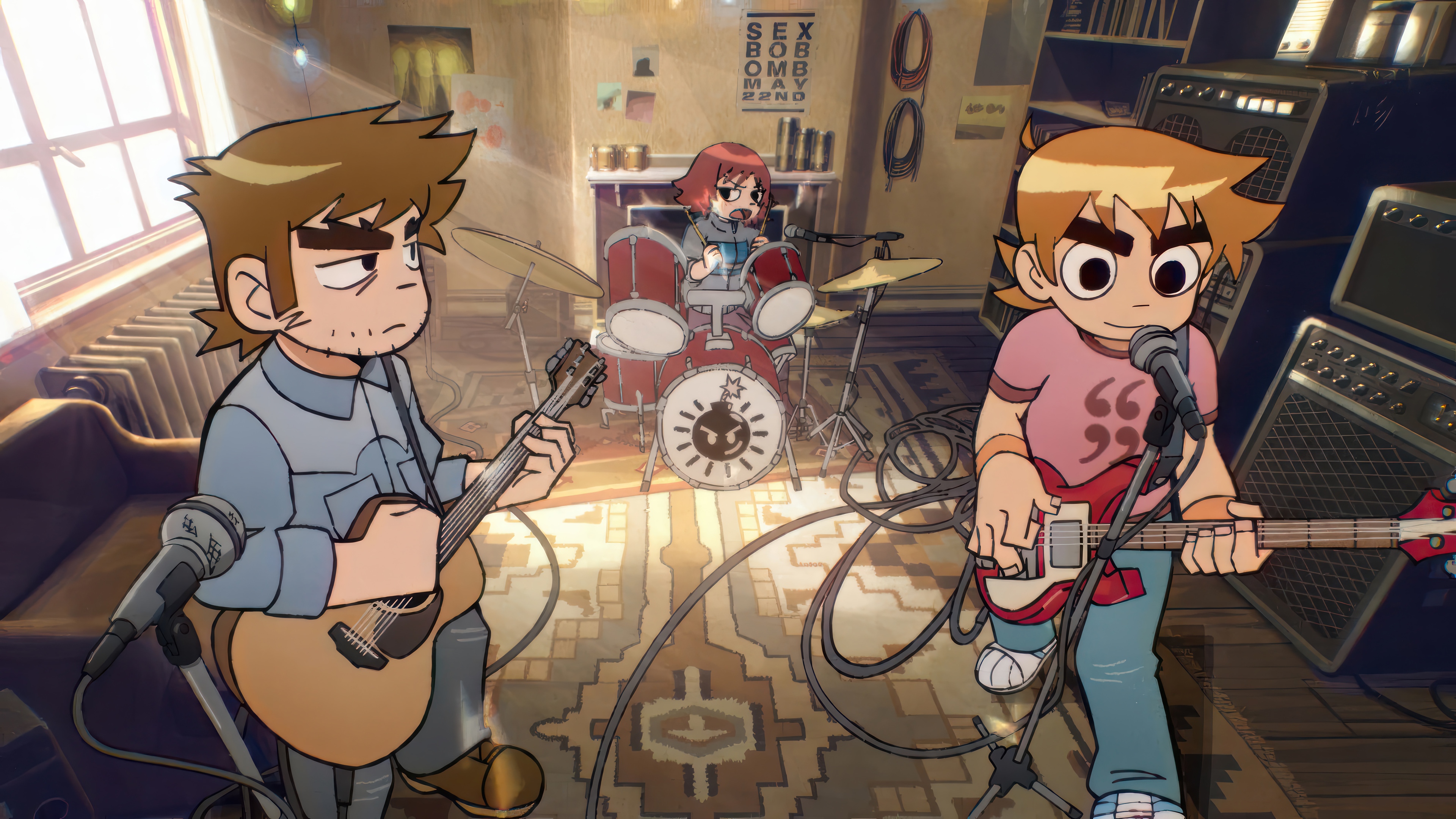 Scott Pilgrim Takes Off: A Band Practice HD Wallpaper