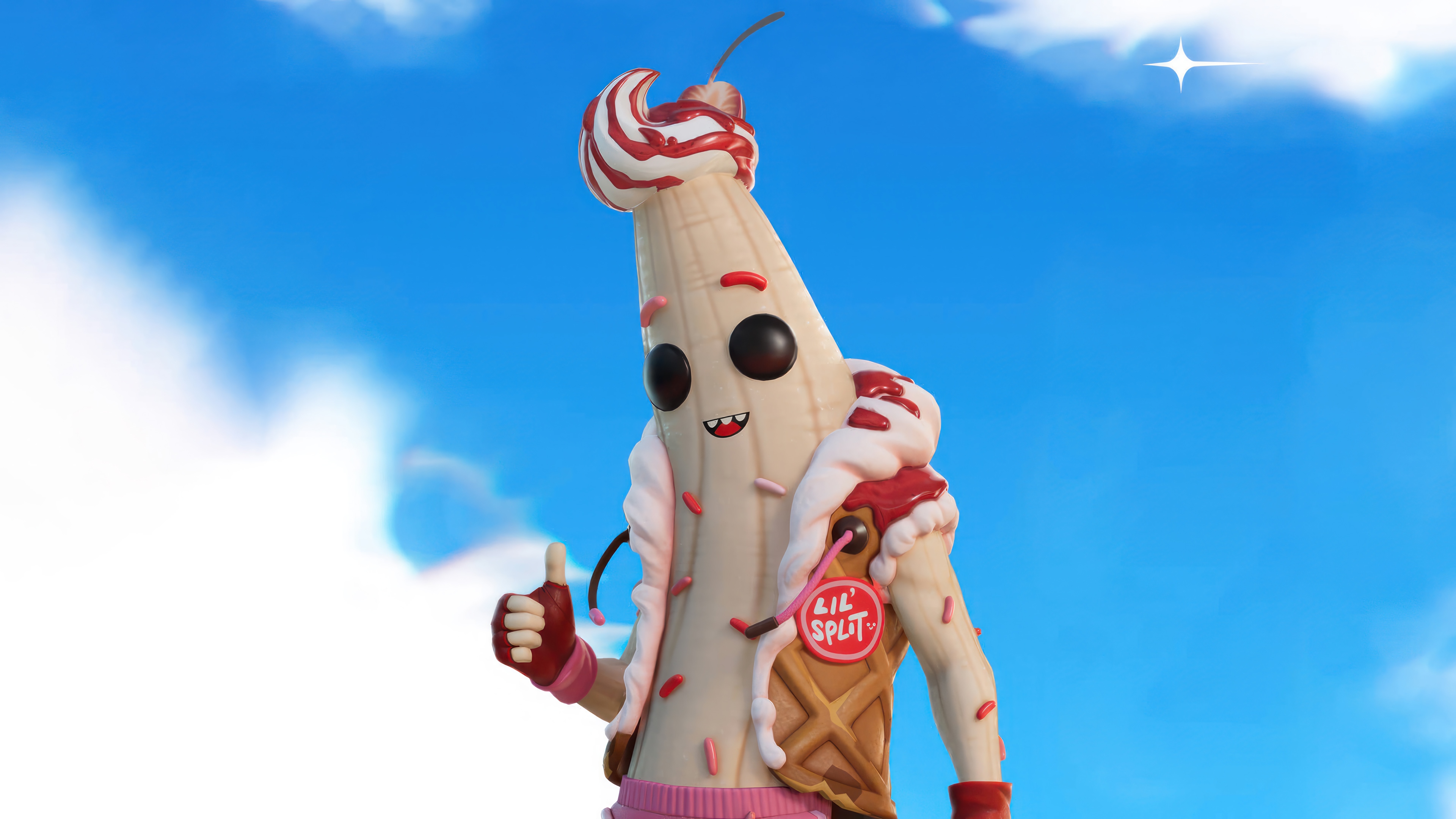 Fortnite Peely Lil Split 4K HD Wallpaper
