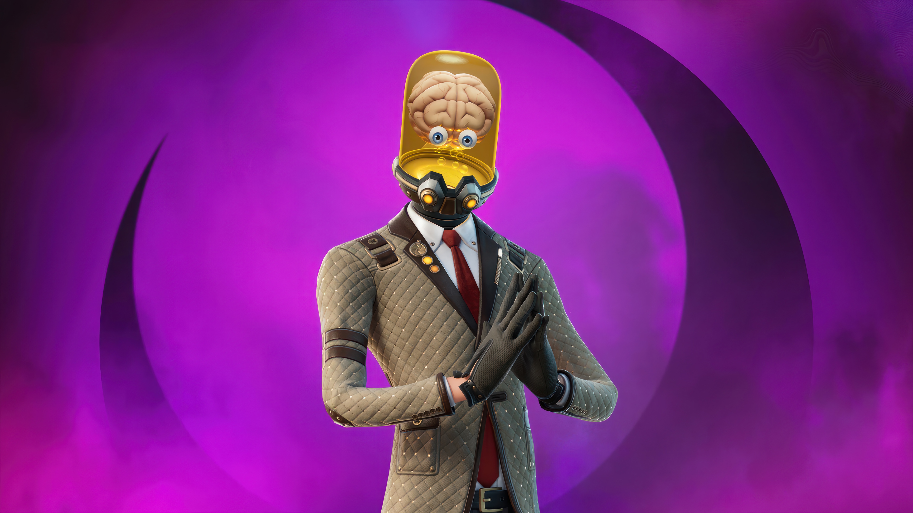 Fortnite Character with Brain in a Jar Head HD Wallpaper