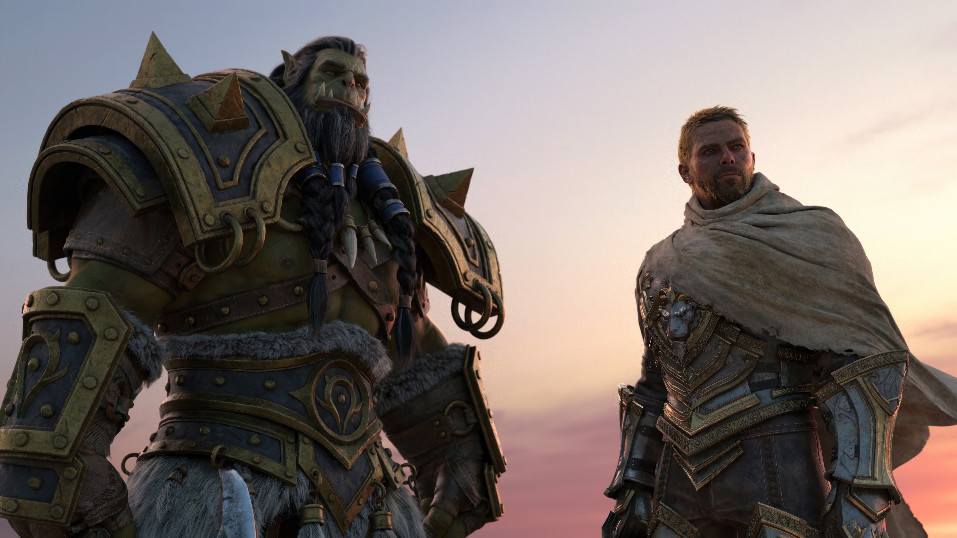 Thrall and Anduin Wrynn in World of Warcraft: The War Within 4K HD Wallpaper