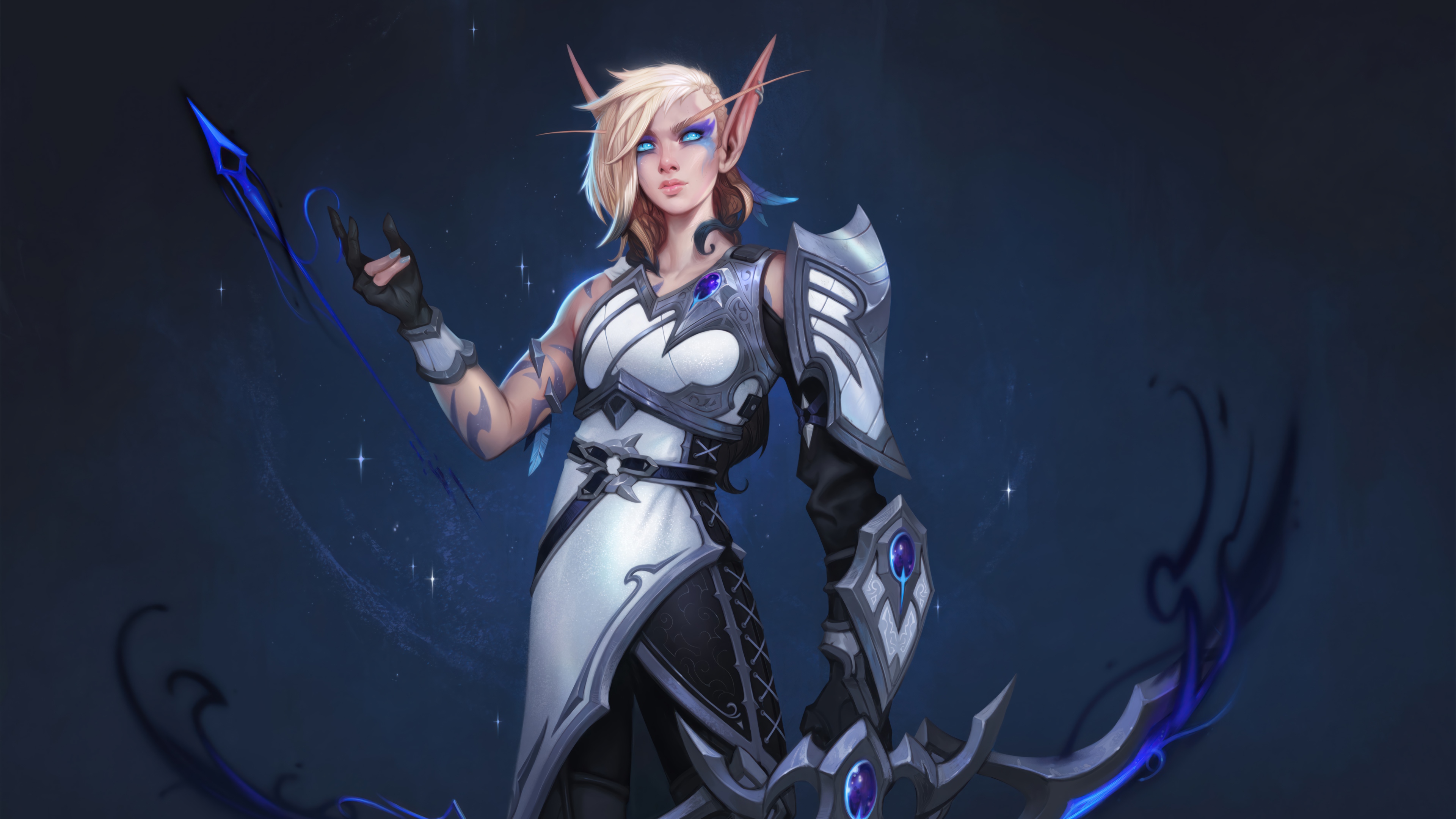 Alleria Windrunner in World of Warcraft: The War Within 4K HD Wallpaper