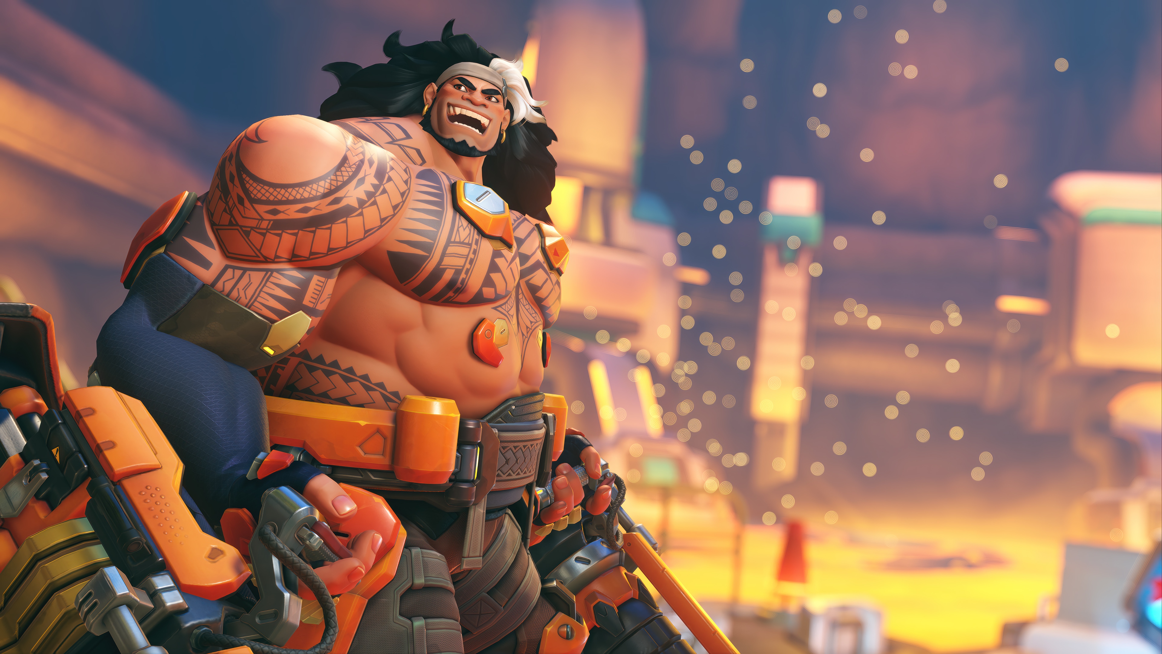 Mauga from Overwatch 2 in 4K HD Wallpaper