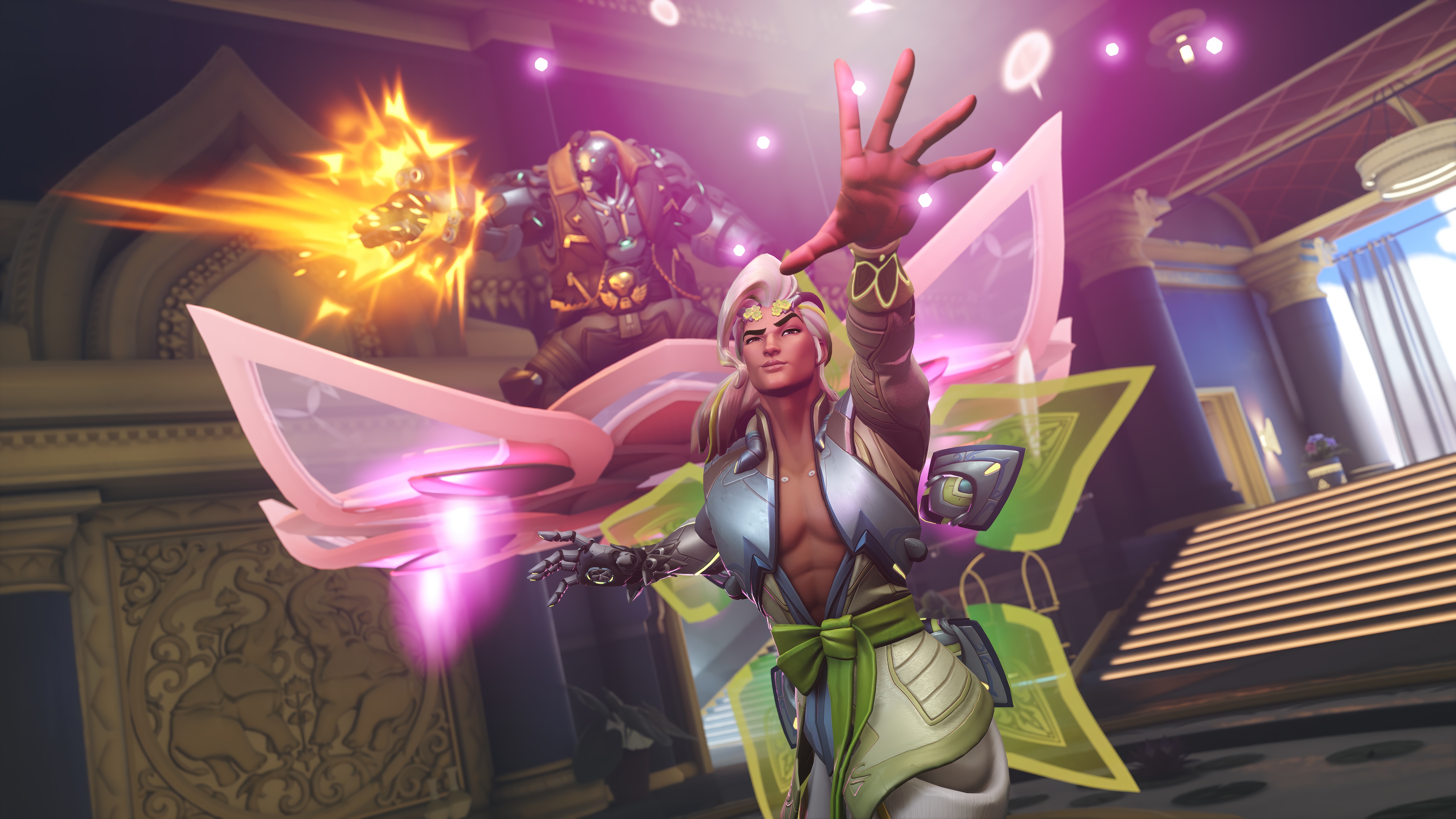 Lifeweaver and Roadhog in Overwatch 2 4K HD Wallpaper