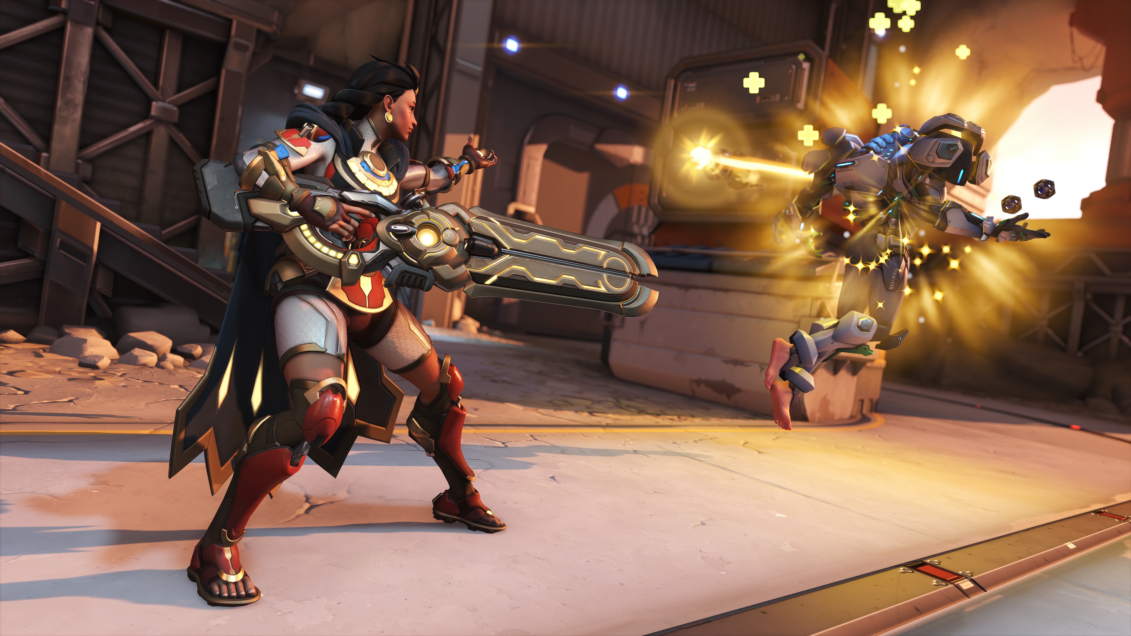 Illari fighting in Overwatch 2 HD Wallpaper