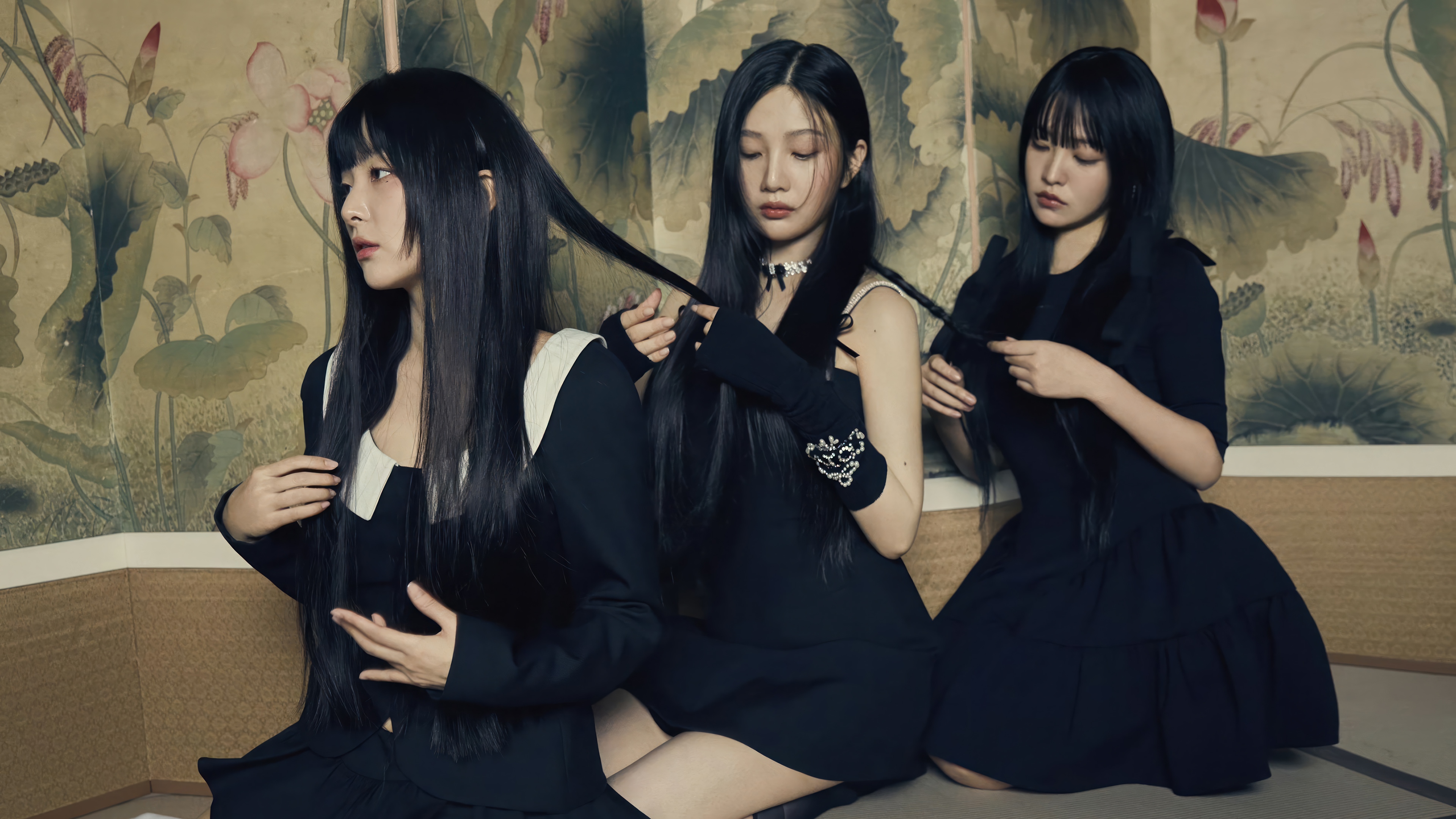 Red Velvet members Seulgi, Joy, and Yeri in "Chill Kill" HD Wallpaper