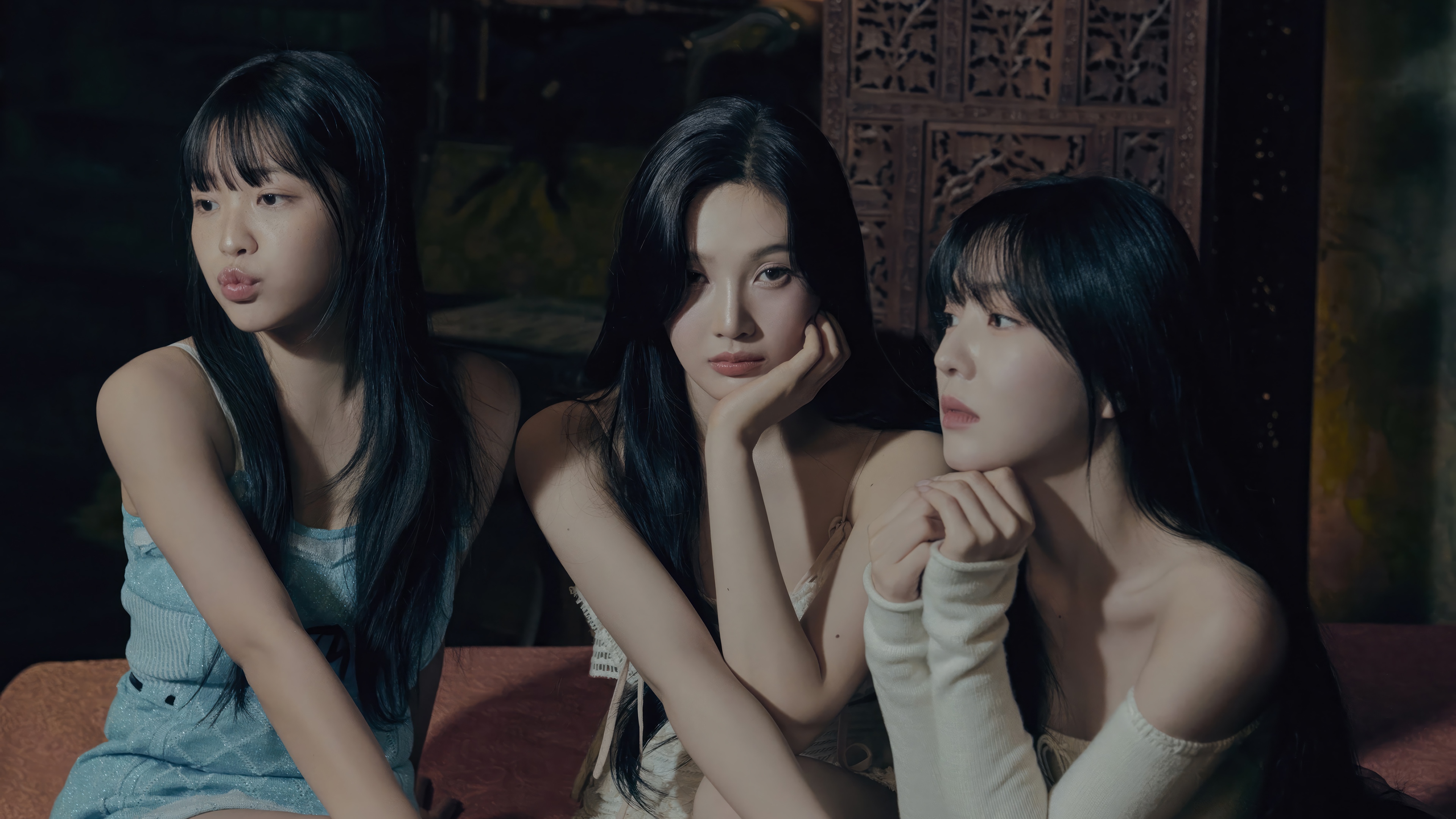 Red Velvet members Joy, Irene, and Yeri in 4K HD Wallpaper