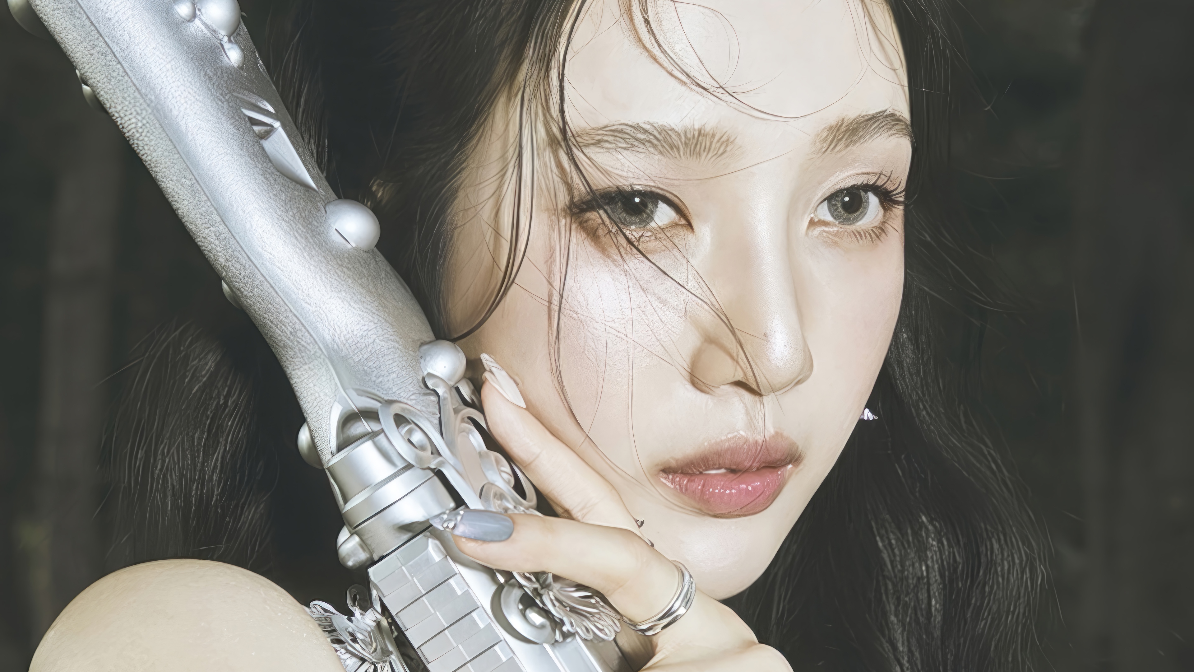 Red Velvet Joy with a silver prop HD Wallpaper