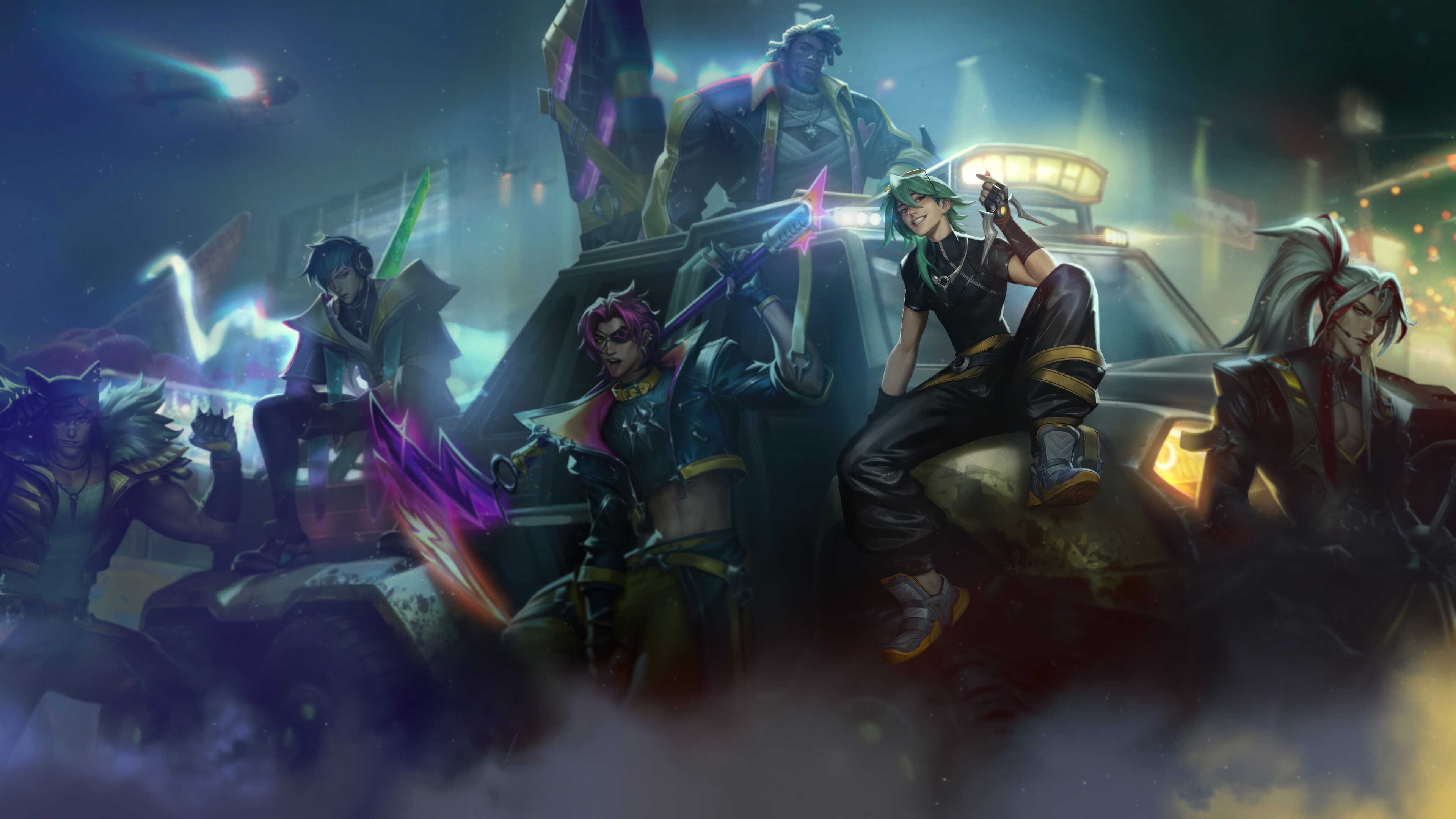 Heartsteel Ezreal and friends in League of Legends 4K HD Wallpaper