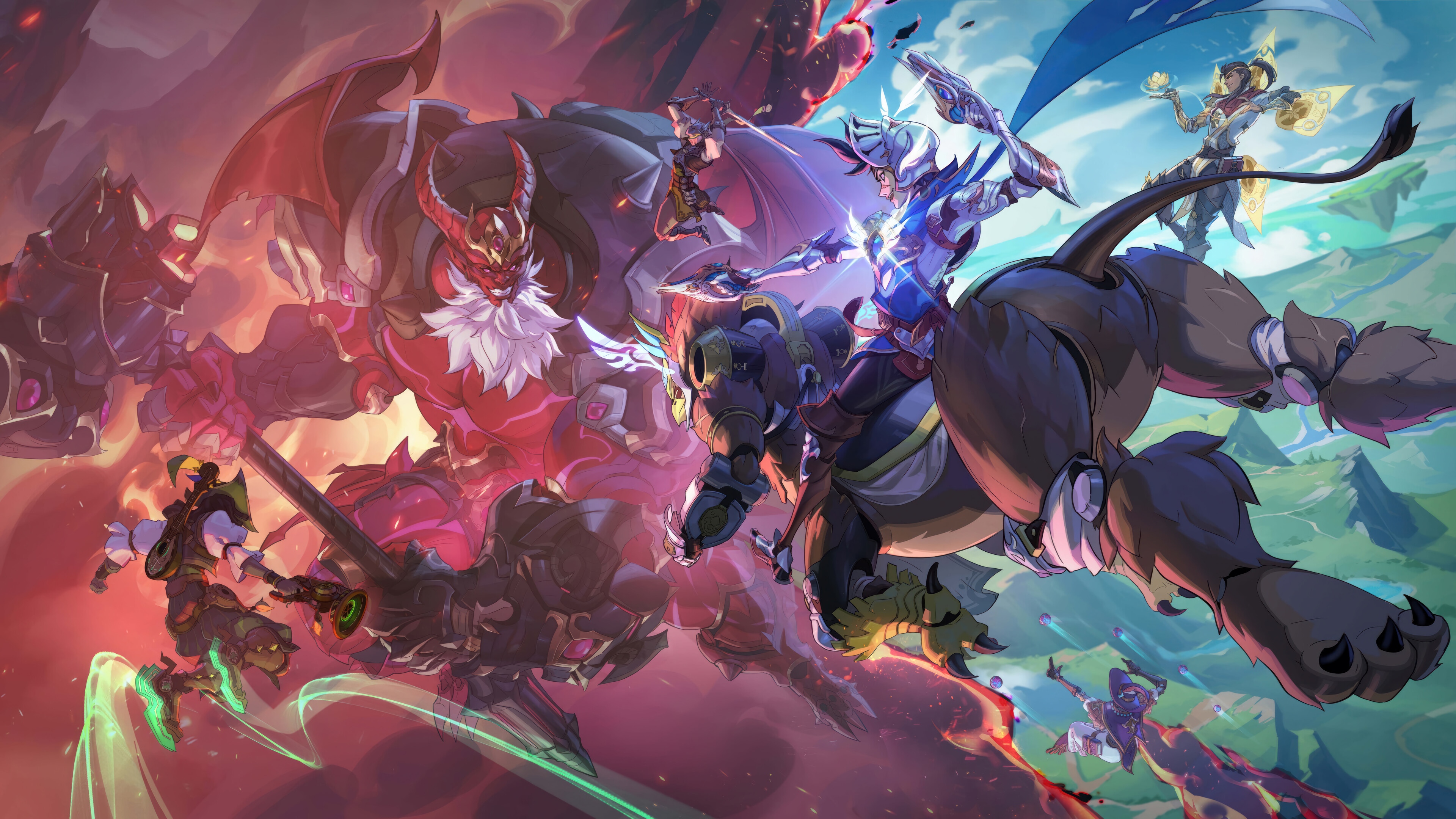 Overwatch 2 Characters in a Battle Scene 4K HD Wallpaper