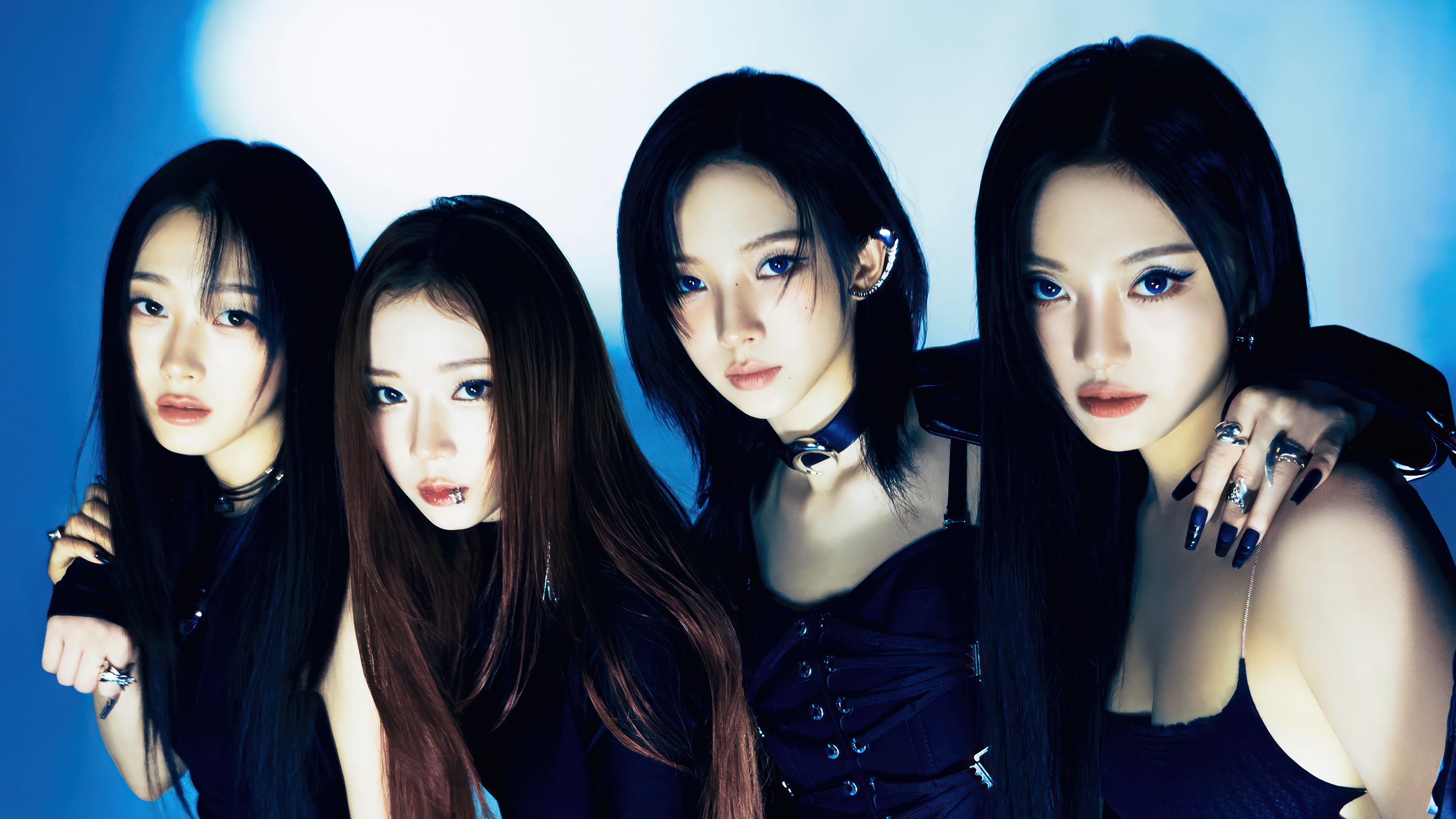 Aespa members Ningning, Karina, Giselle, and Winter in 4K HD Wallpaper