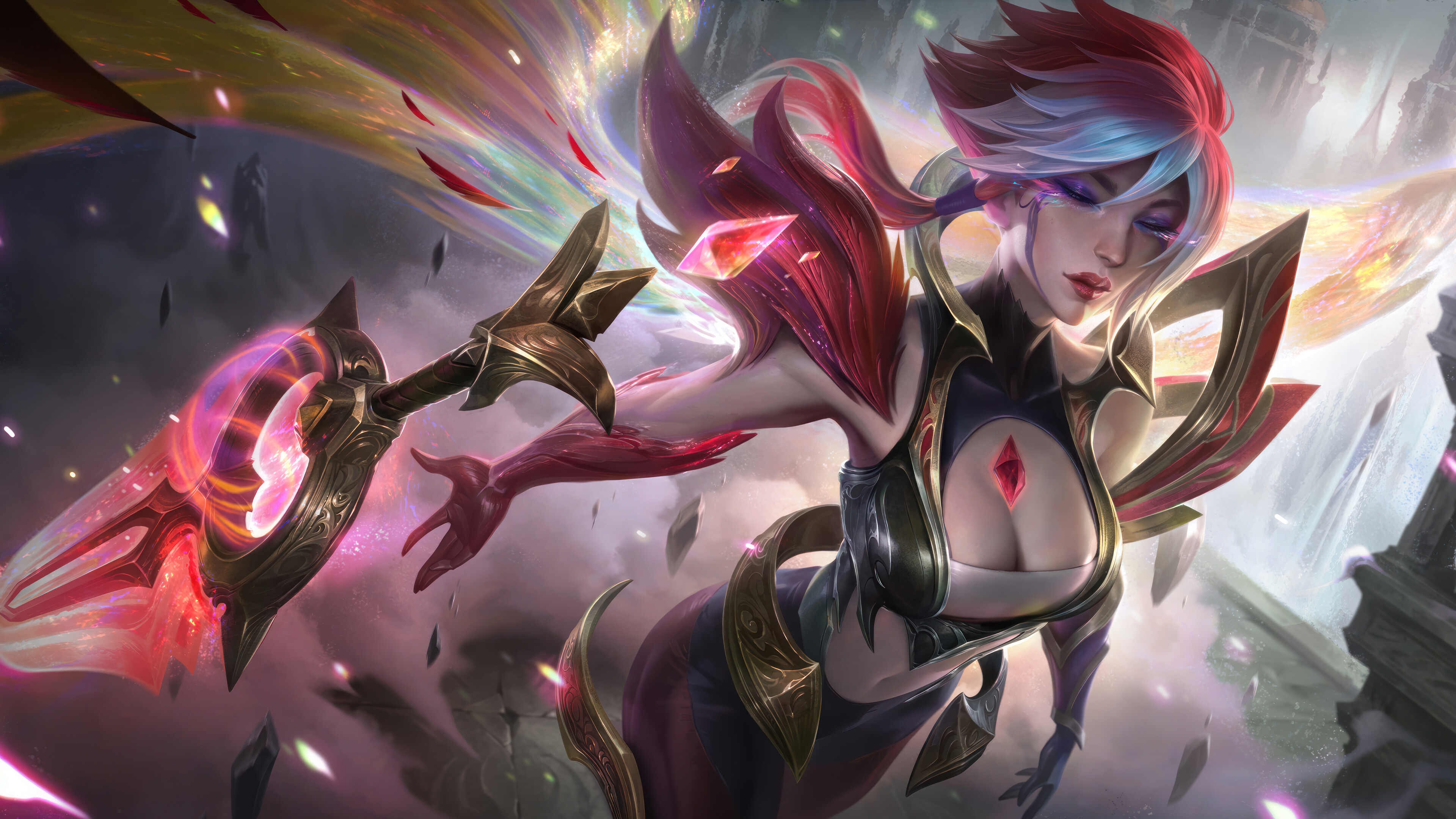Riven from League of Legends in 4K Splash Art HD Wallpaper