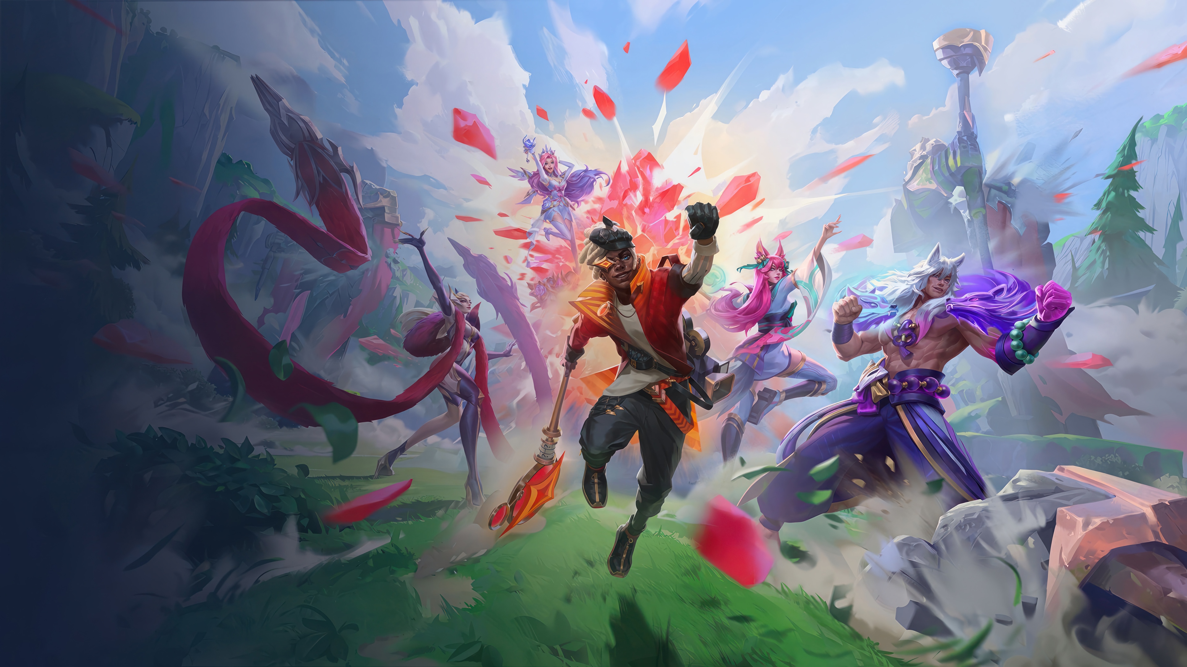 League of Legends Wild Rift Characters 4K HD Wallpaper