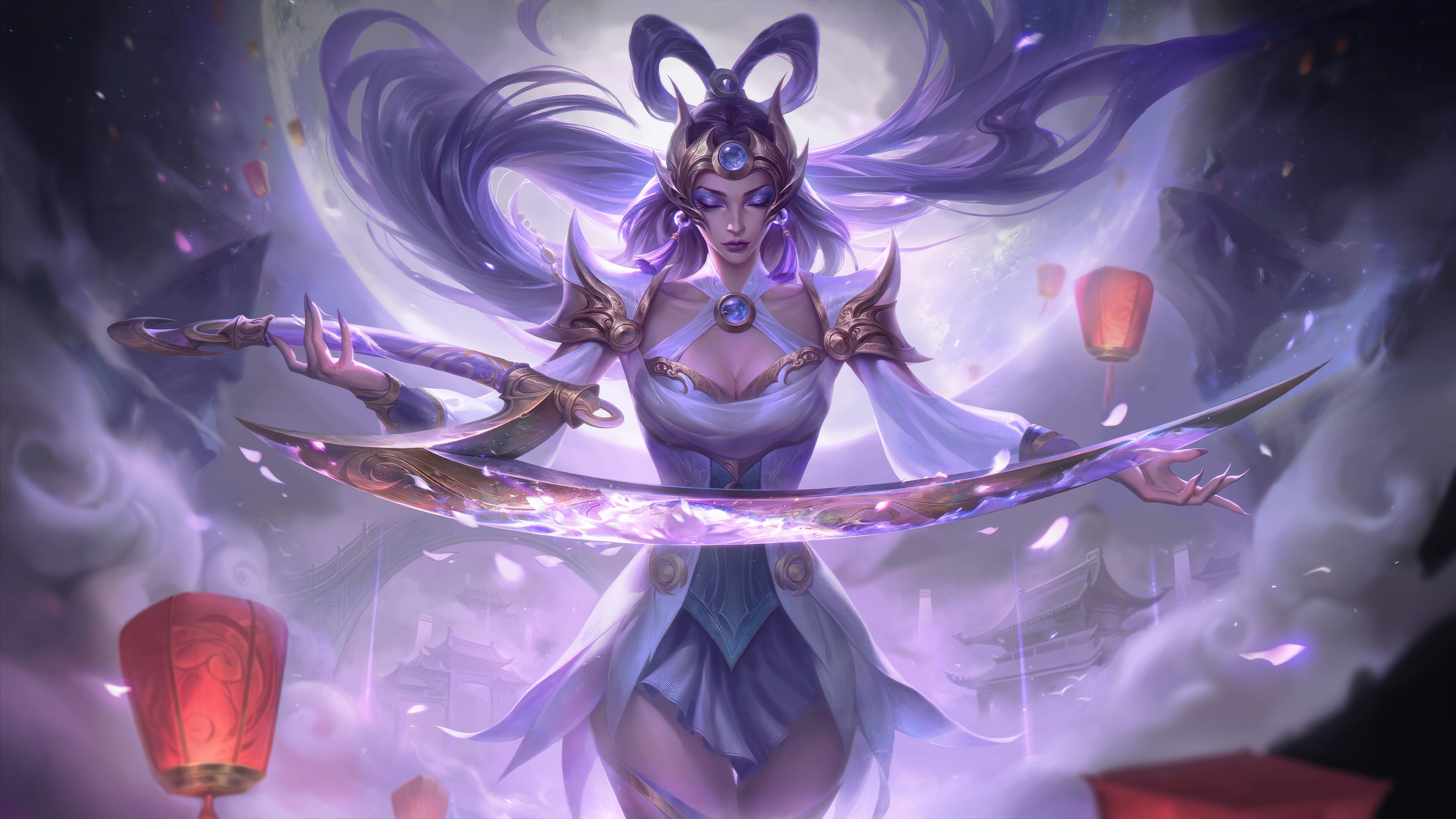 Diana from League of Legends 4K HD Wallpaper