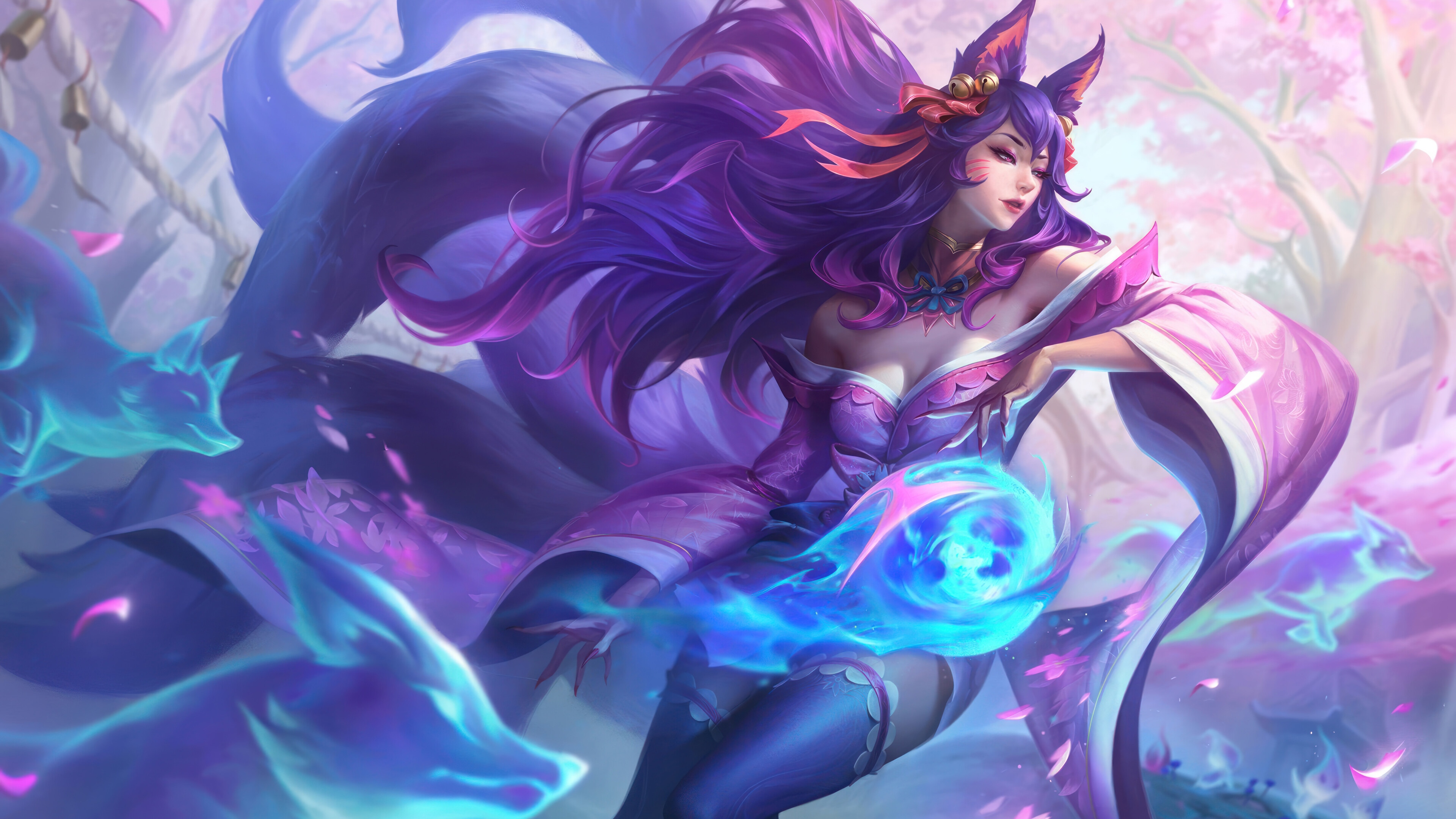 Ahri from League of Legends 4K HD Wallpaper