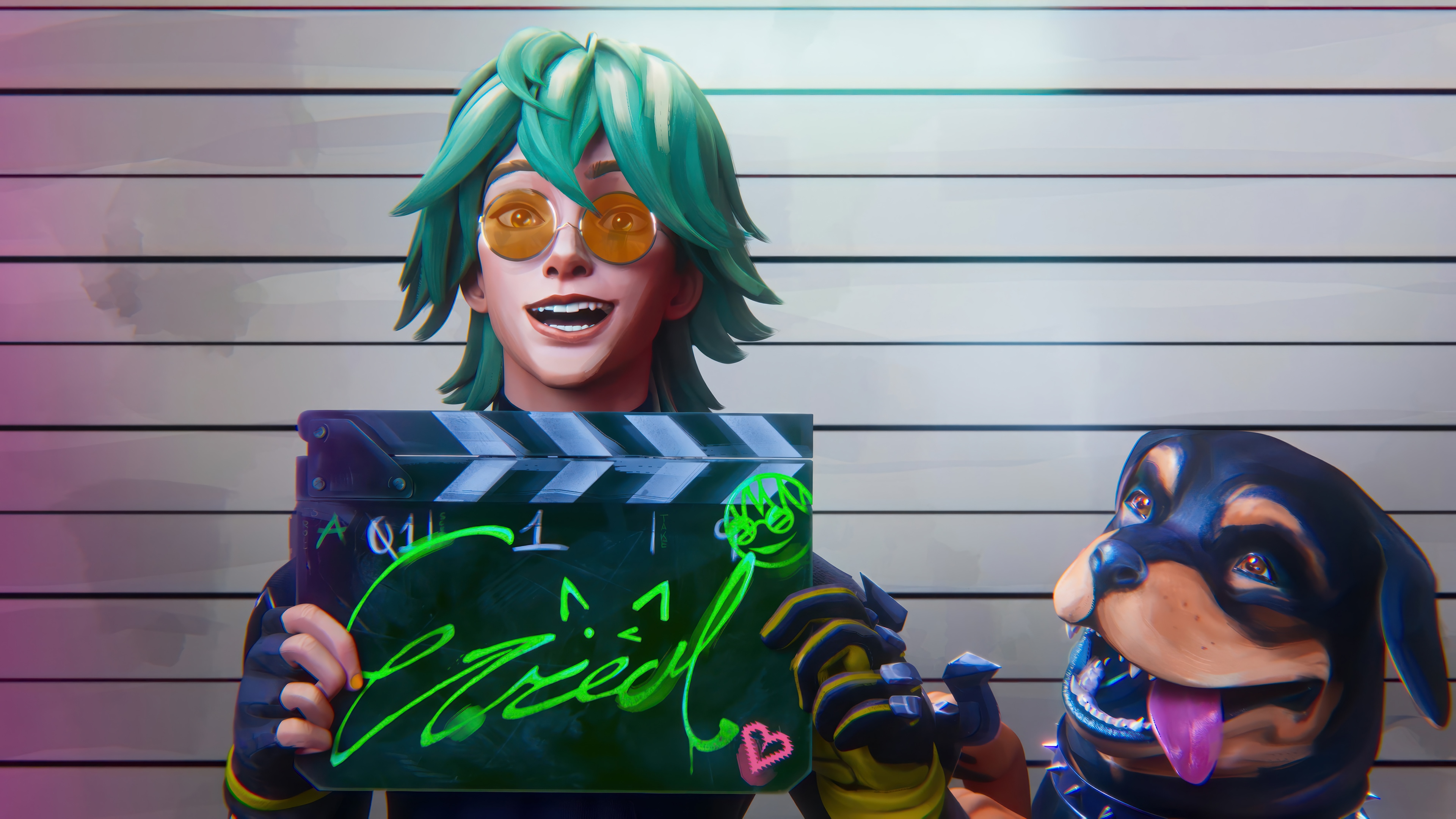 Ezreal and Dog Mugshot Heartsteel League of Legends 4K HD Wallpaper