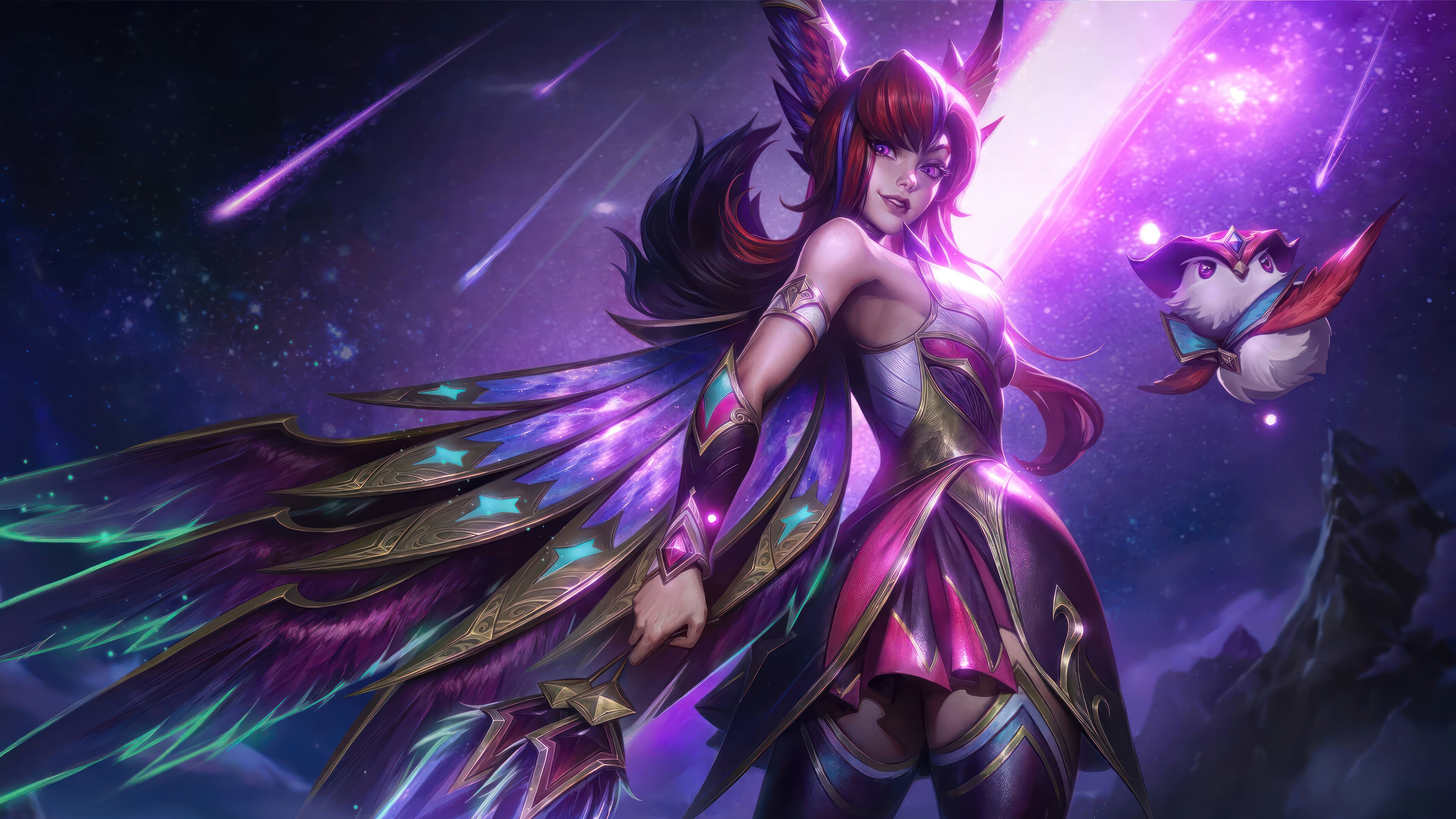 Xayah from League of Legends 4K HD Wallpaper