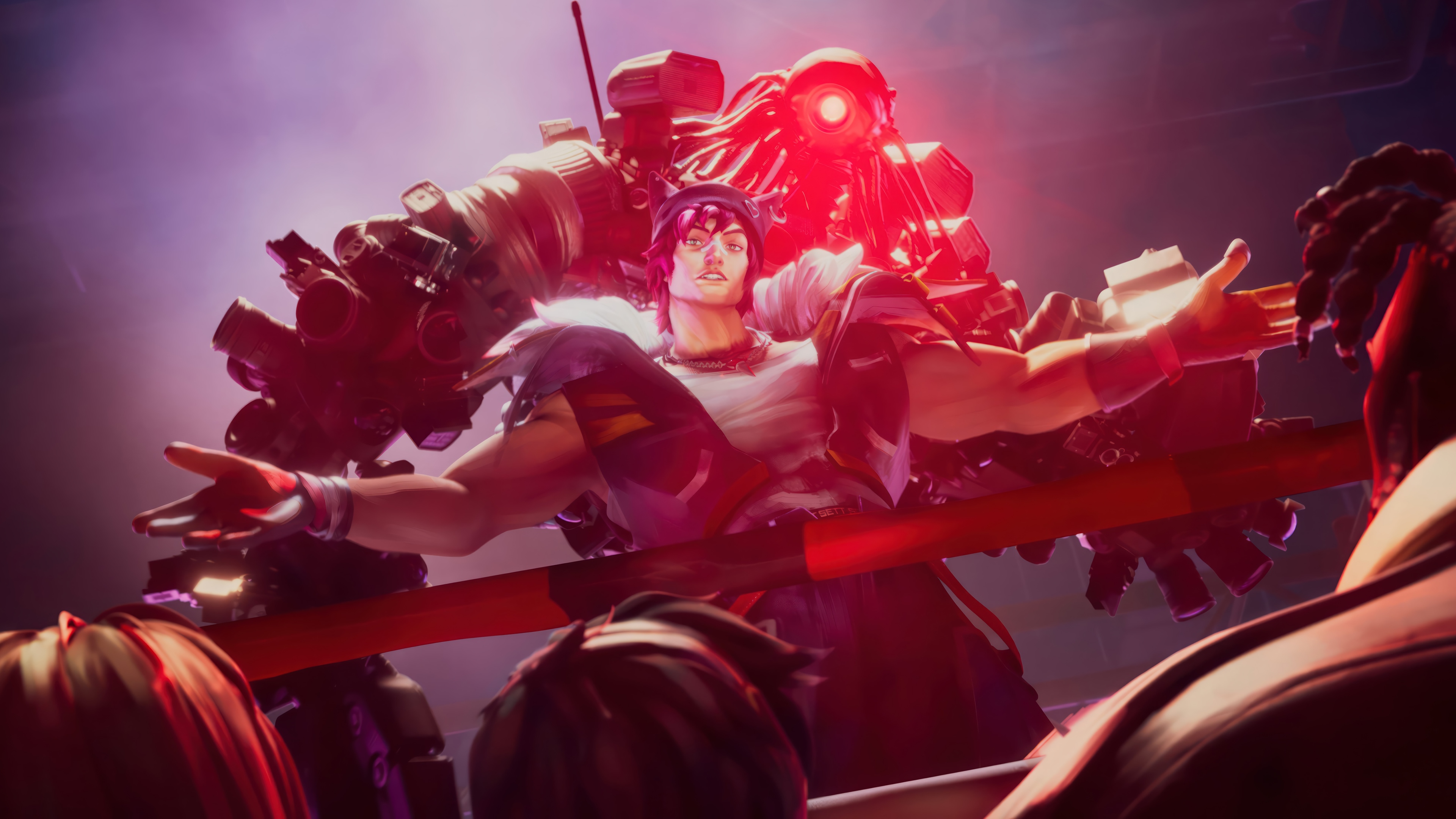 Sett from League of Legends with Heartsteel HD Wallpaper