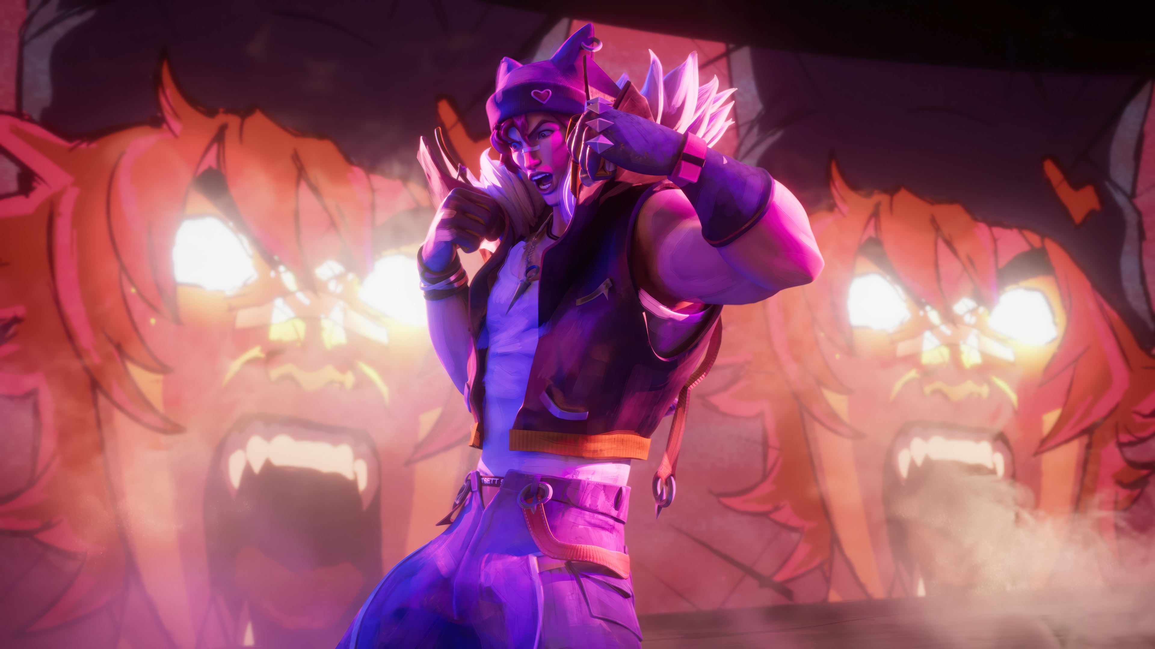 Sett from League of Legends Heartsteel 4K HD Wallpaper