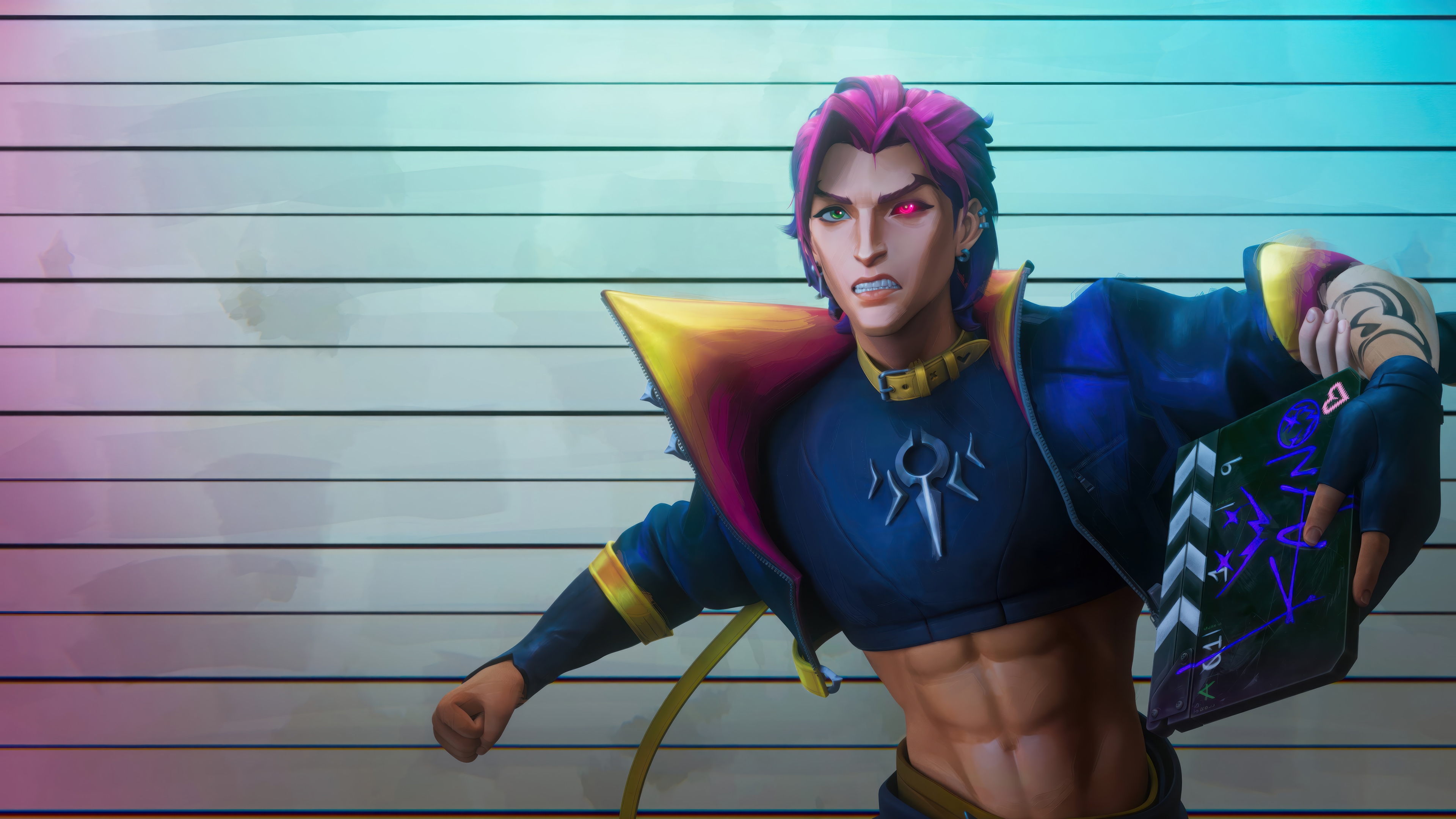 Kayn from League of Legends in a Mugshot HD Wallpaper